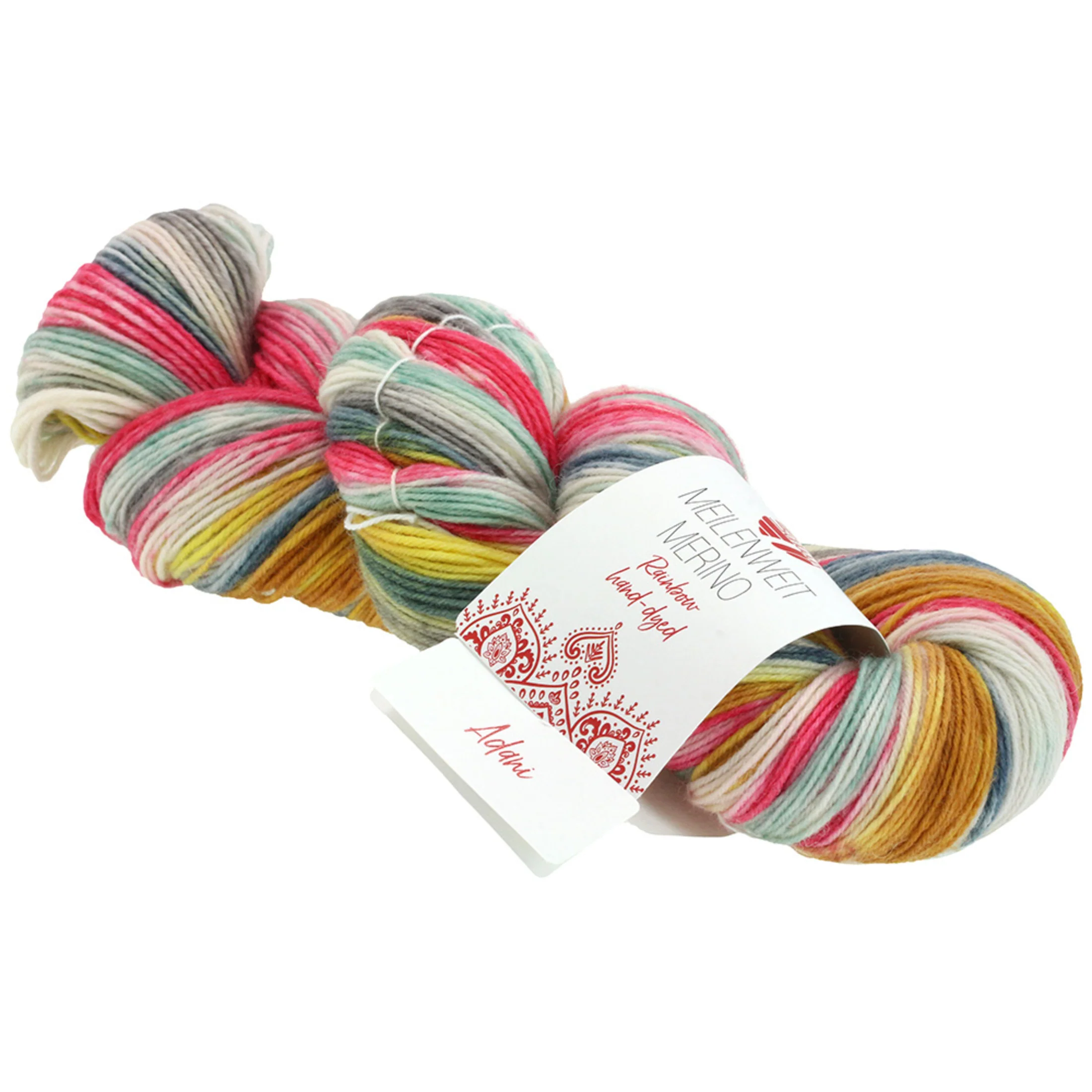 Hand Dyed Meilenweit 100 Merino Rainbow Yarn - Image 9