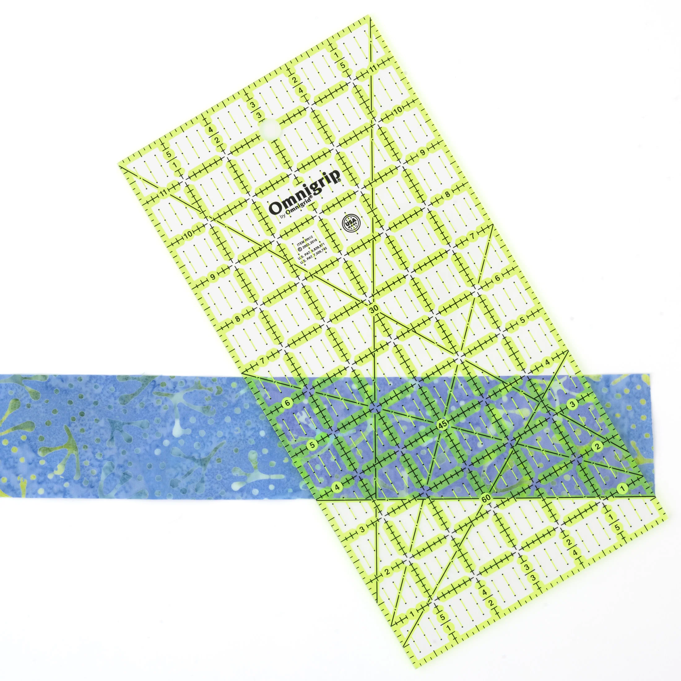 Omnigrip Non-Slip Rectangle Ruler, Neon - Image 18