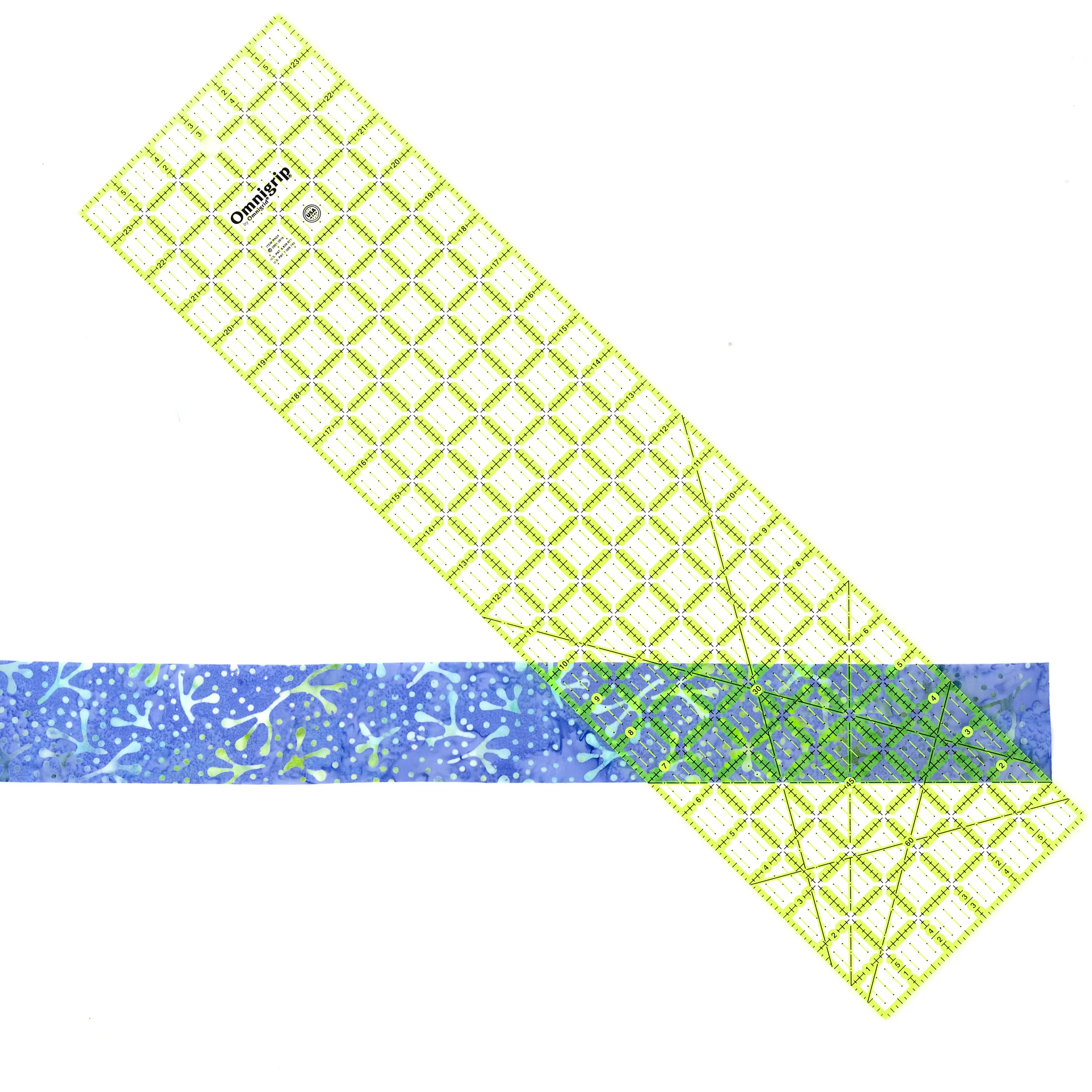 Omnigrip Non-Slip Rectangle Ruler, Neon - Image 20