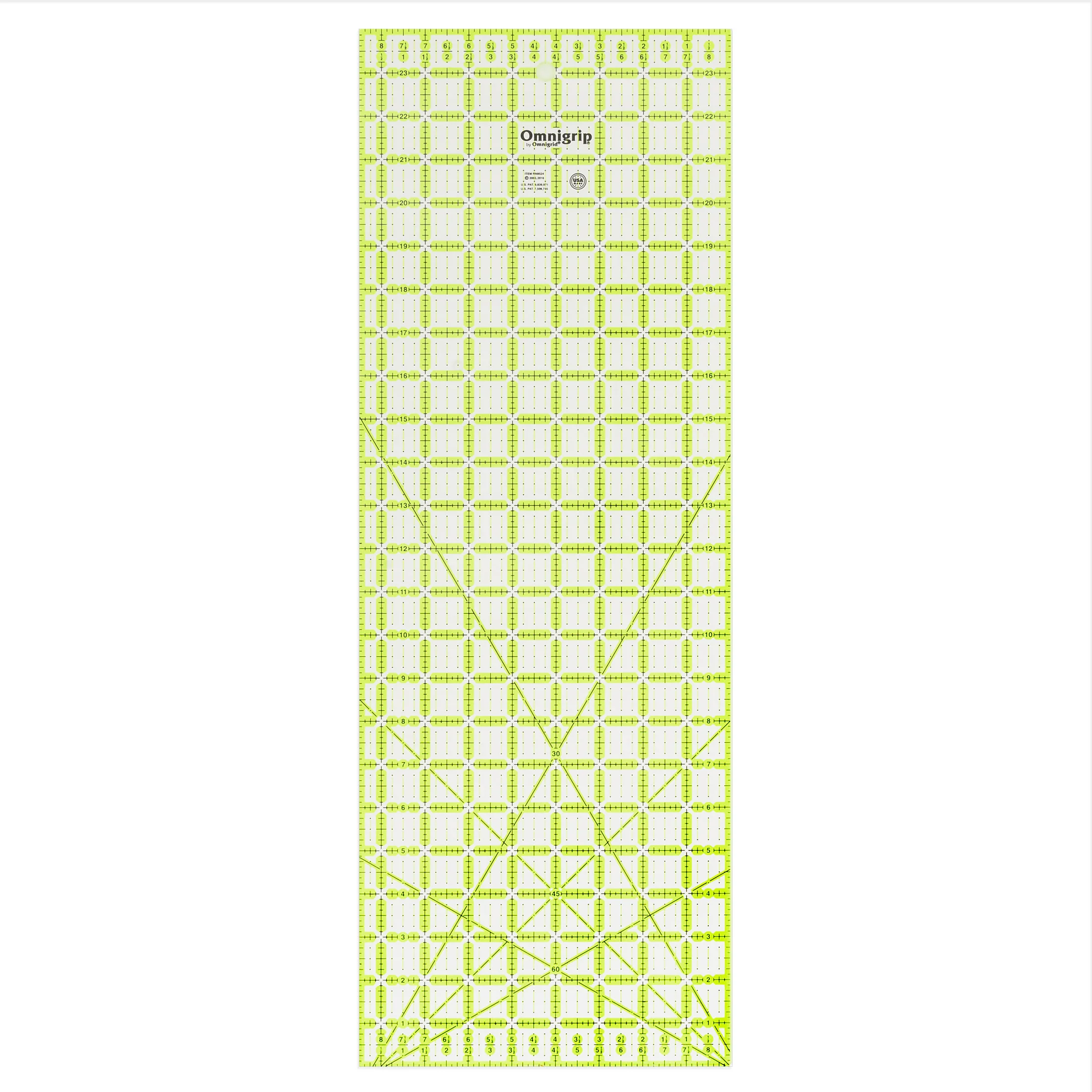 Omnigrip Non-Slip Rectangle Ruler, Neon - Image 22