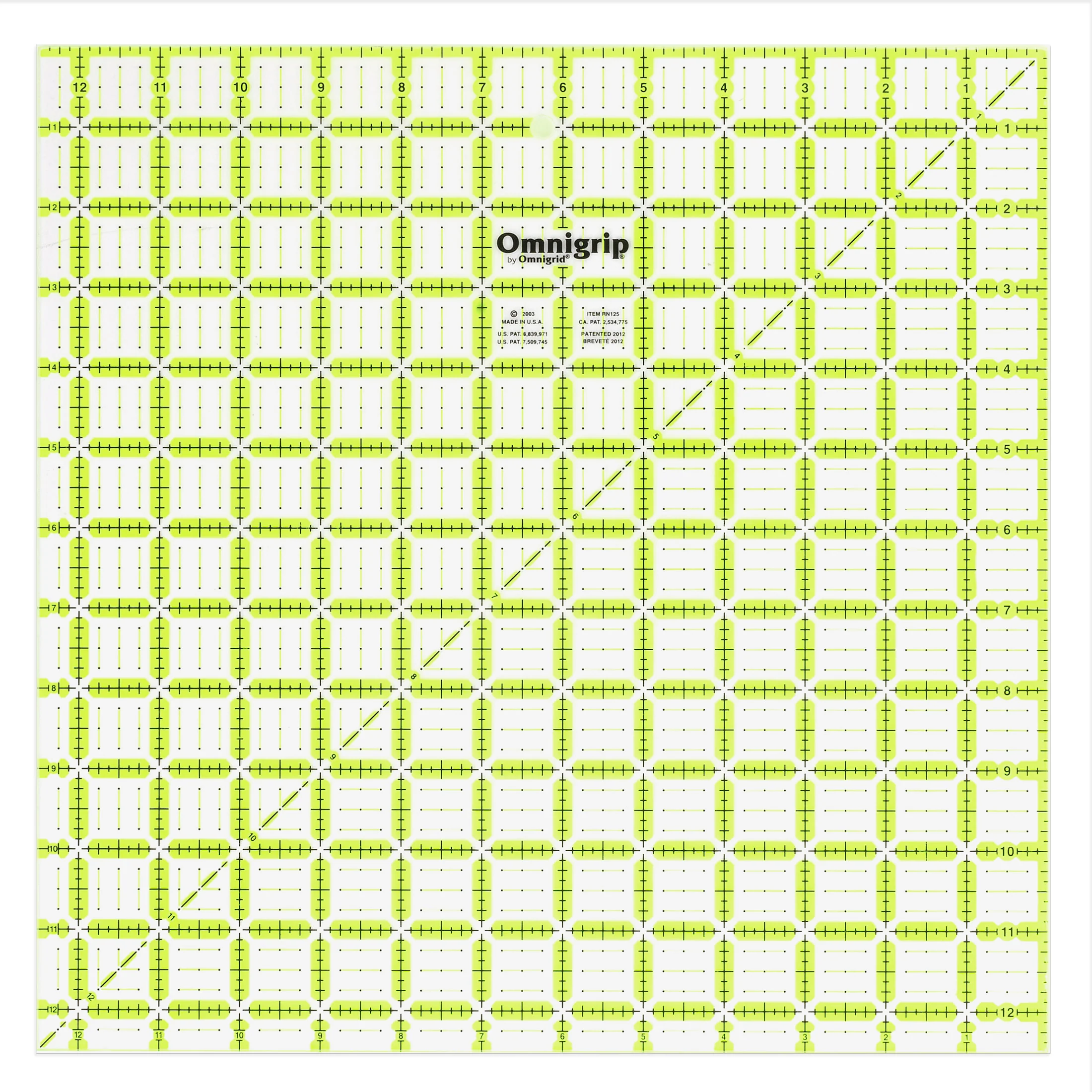 Omnigrip Non-Slip Square Ruler, Neon - Image 17