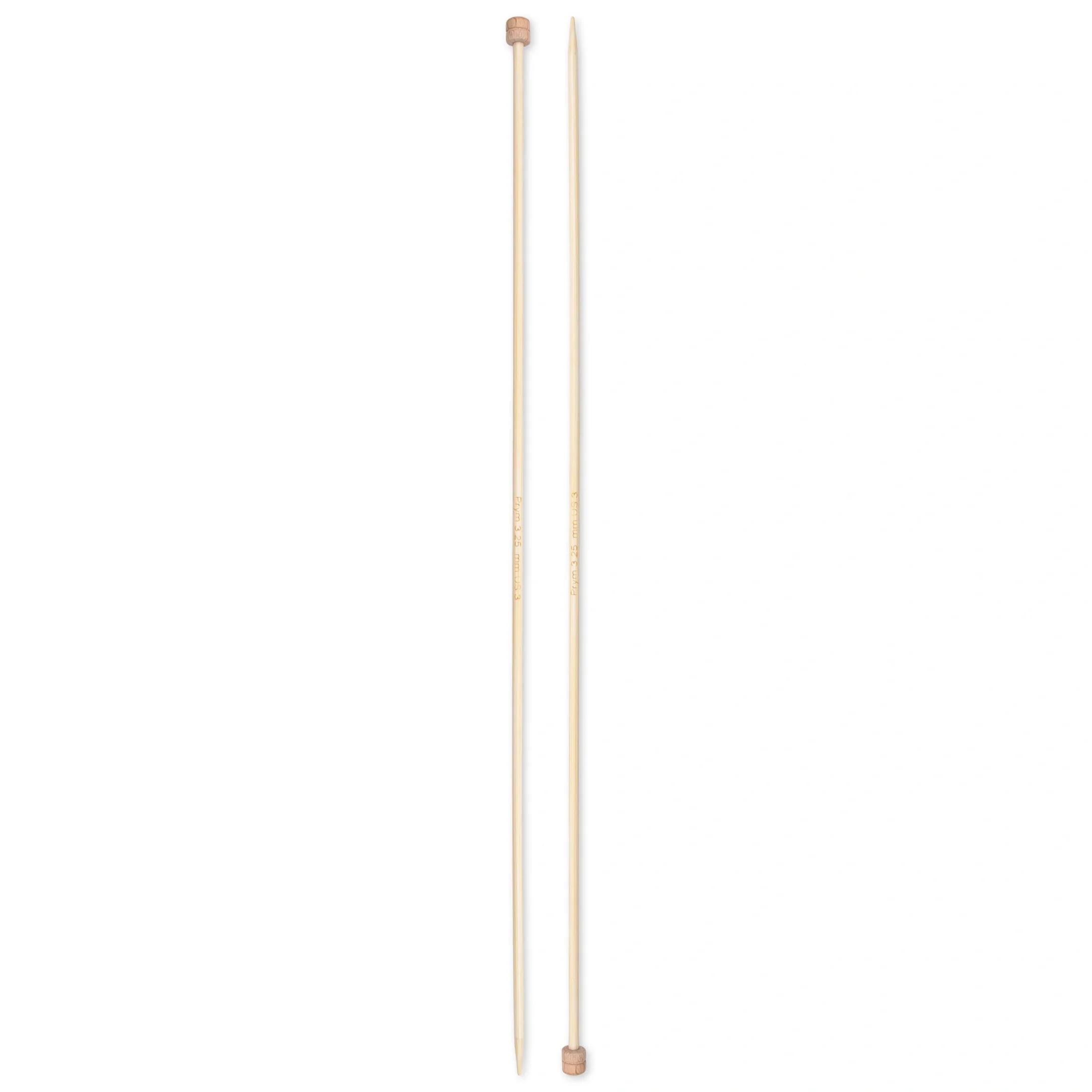 13" Single Point Knitting Needles, Bamboo - Image 10