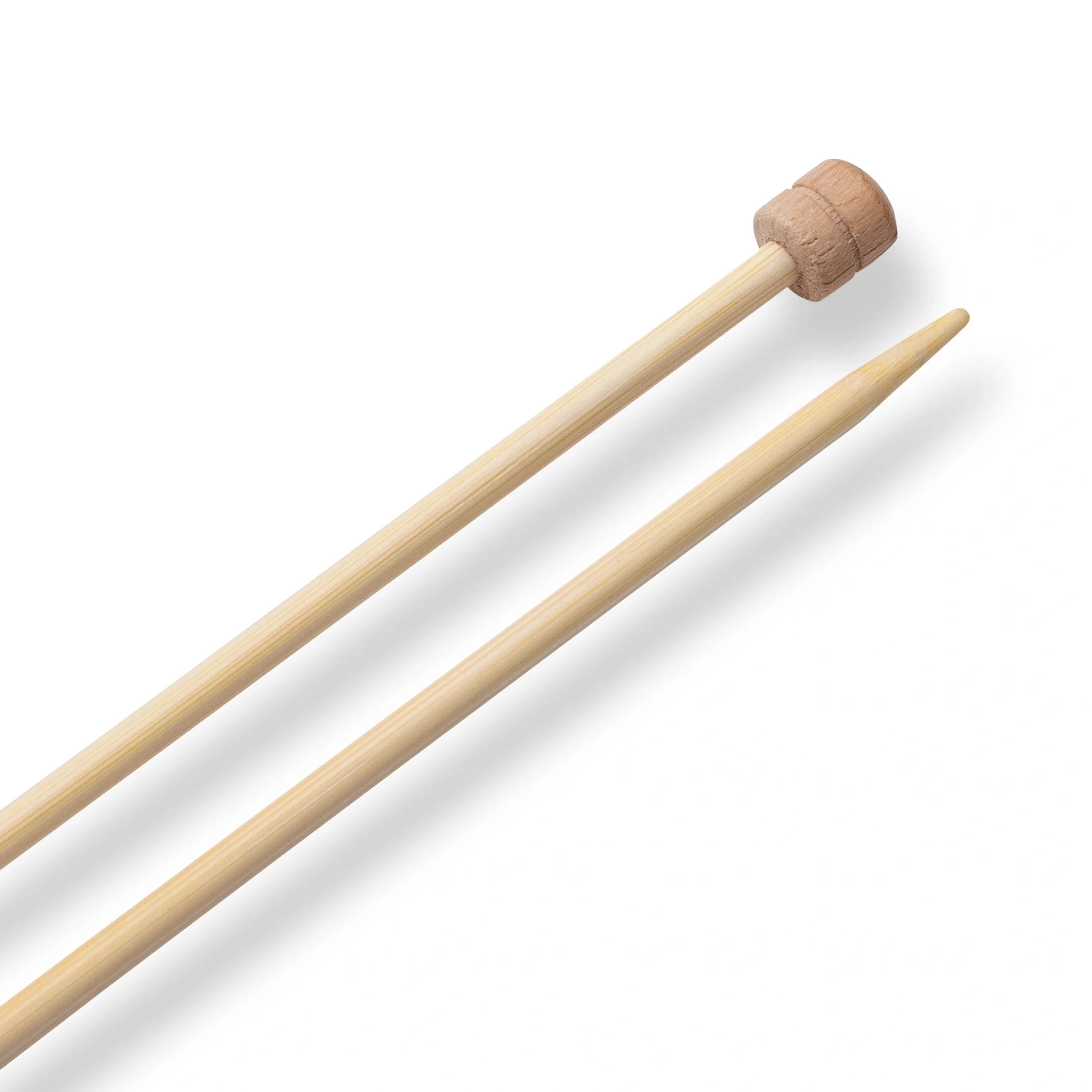 13" Single Point Knitting Needles, Bamboo - Image 12