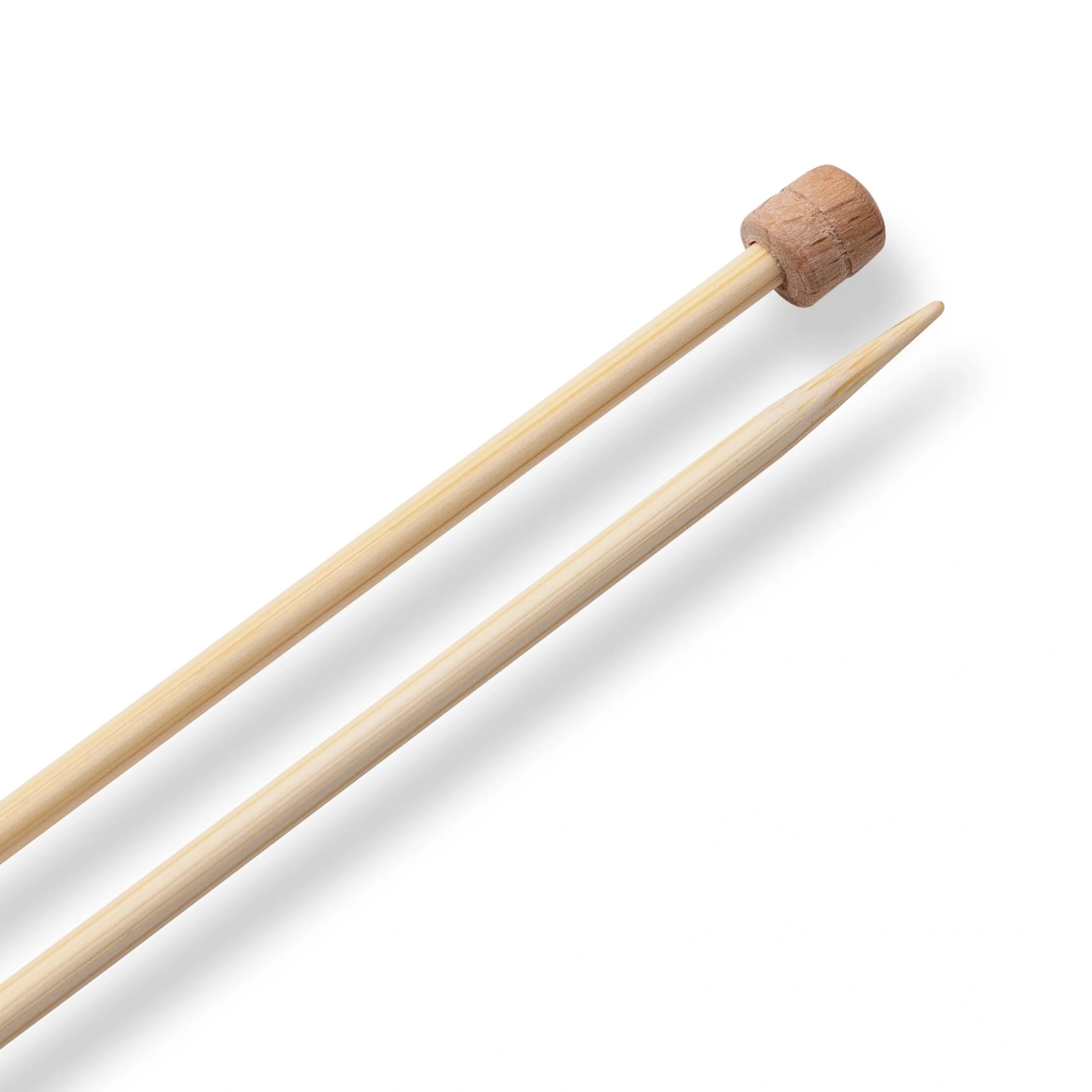 13" Single Point Knitting Needles, Bamboo - Image 15