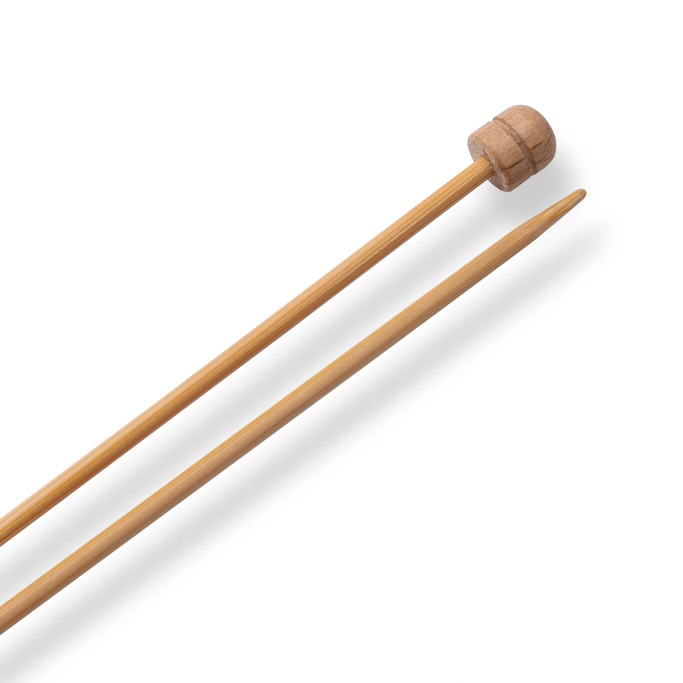13" Single Point Knitting Needles, Bamboo - Image 3