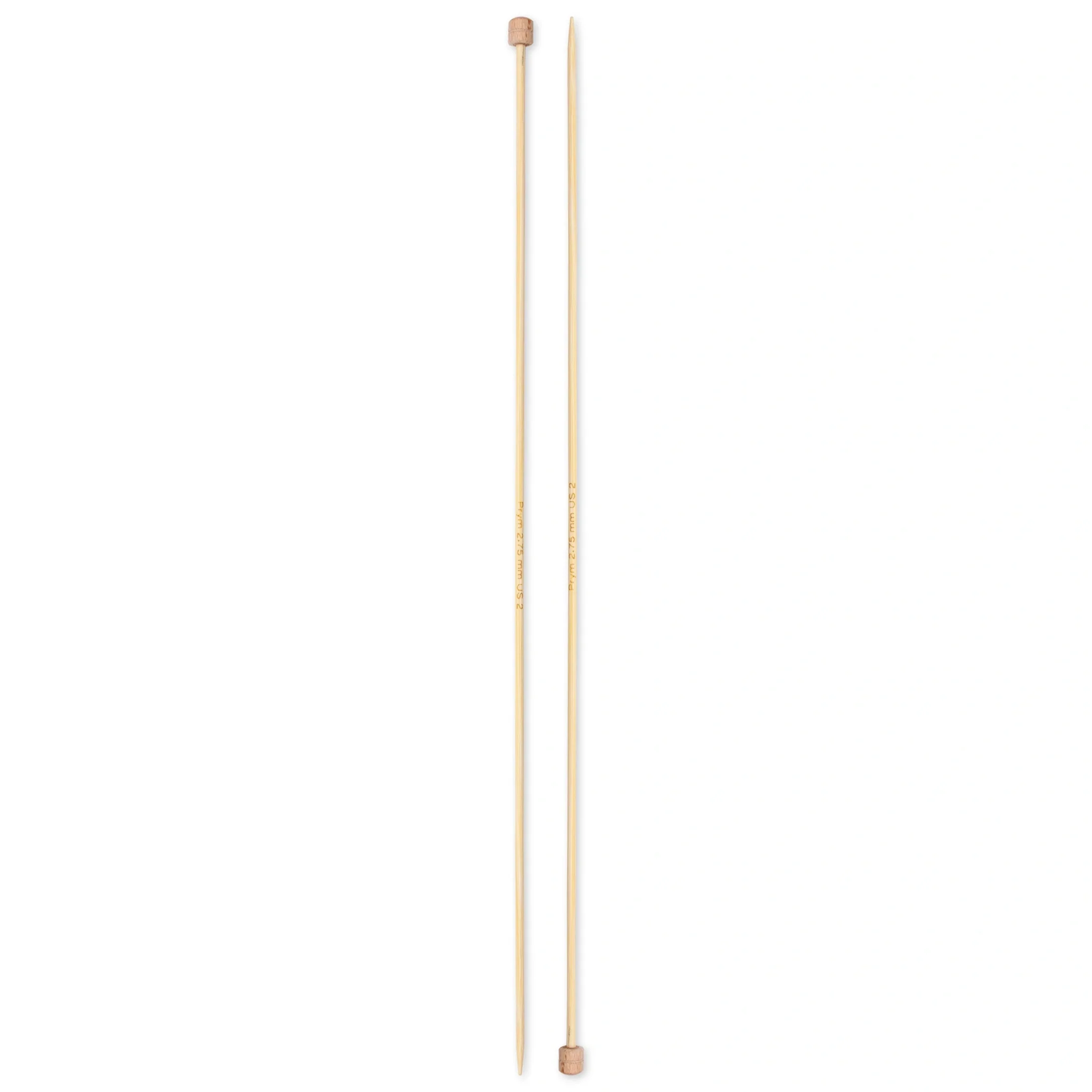 13" Single Point Knitting Needles, Bamboo - Image 4