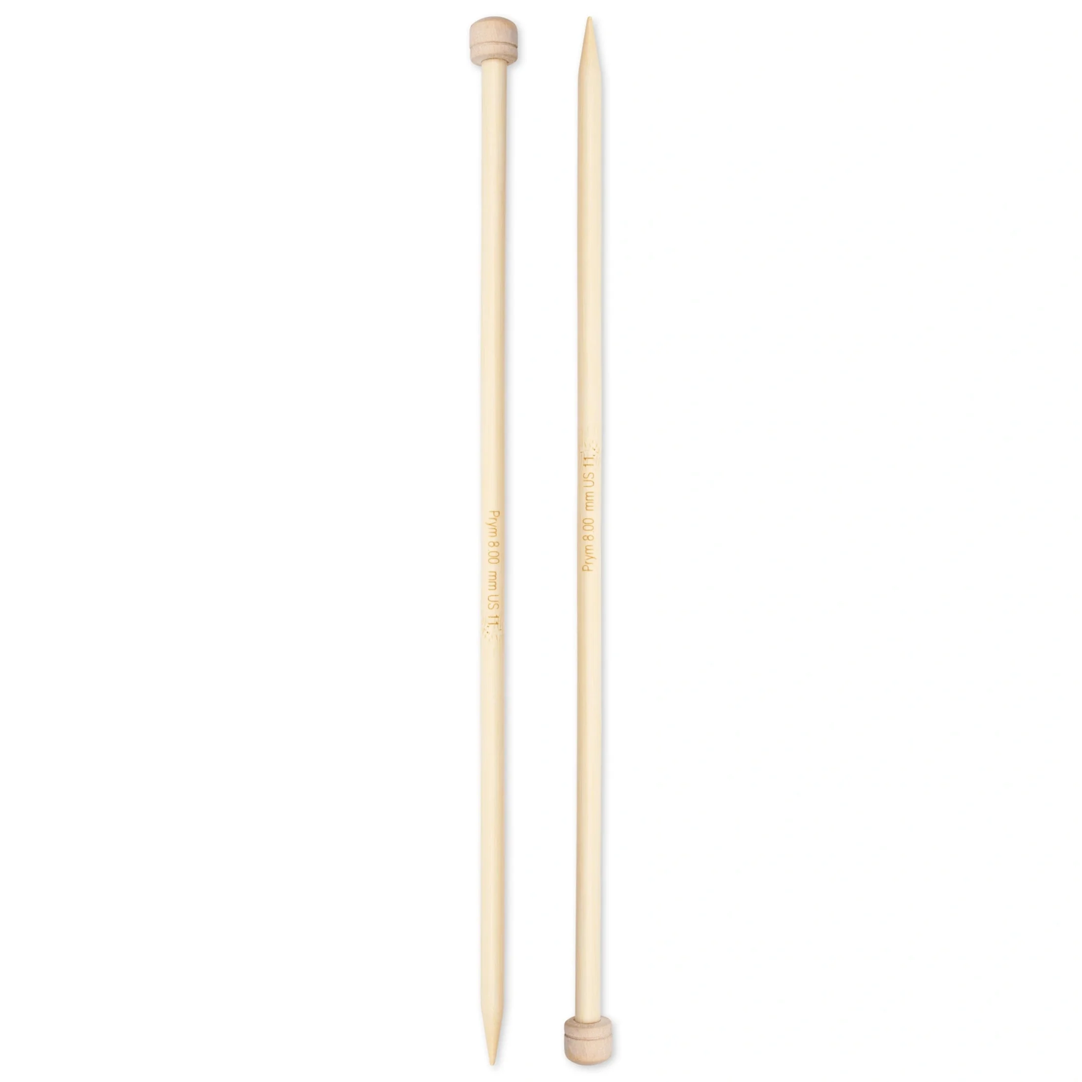 13" Single Point Knitting Needles, Bamboo - Image 40