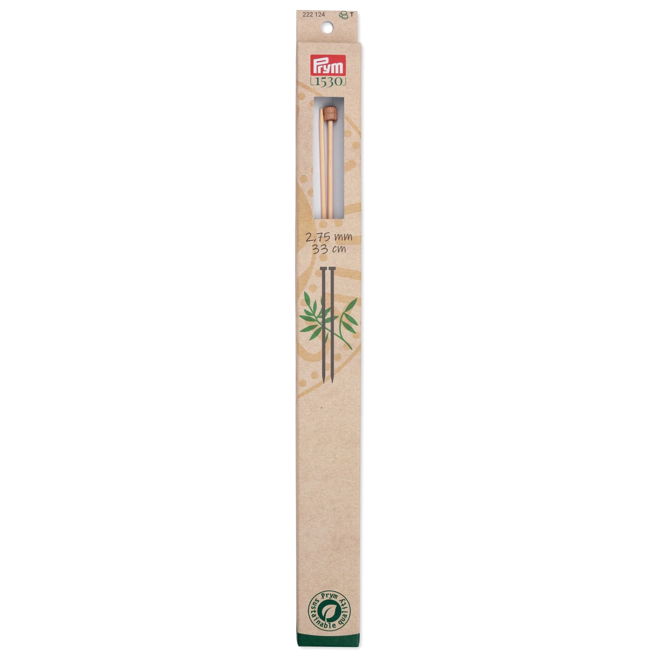 13" Single Point Knitting Needles, Bamboo - Image 5