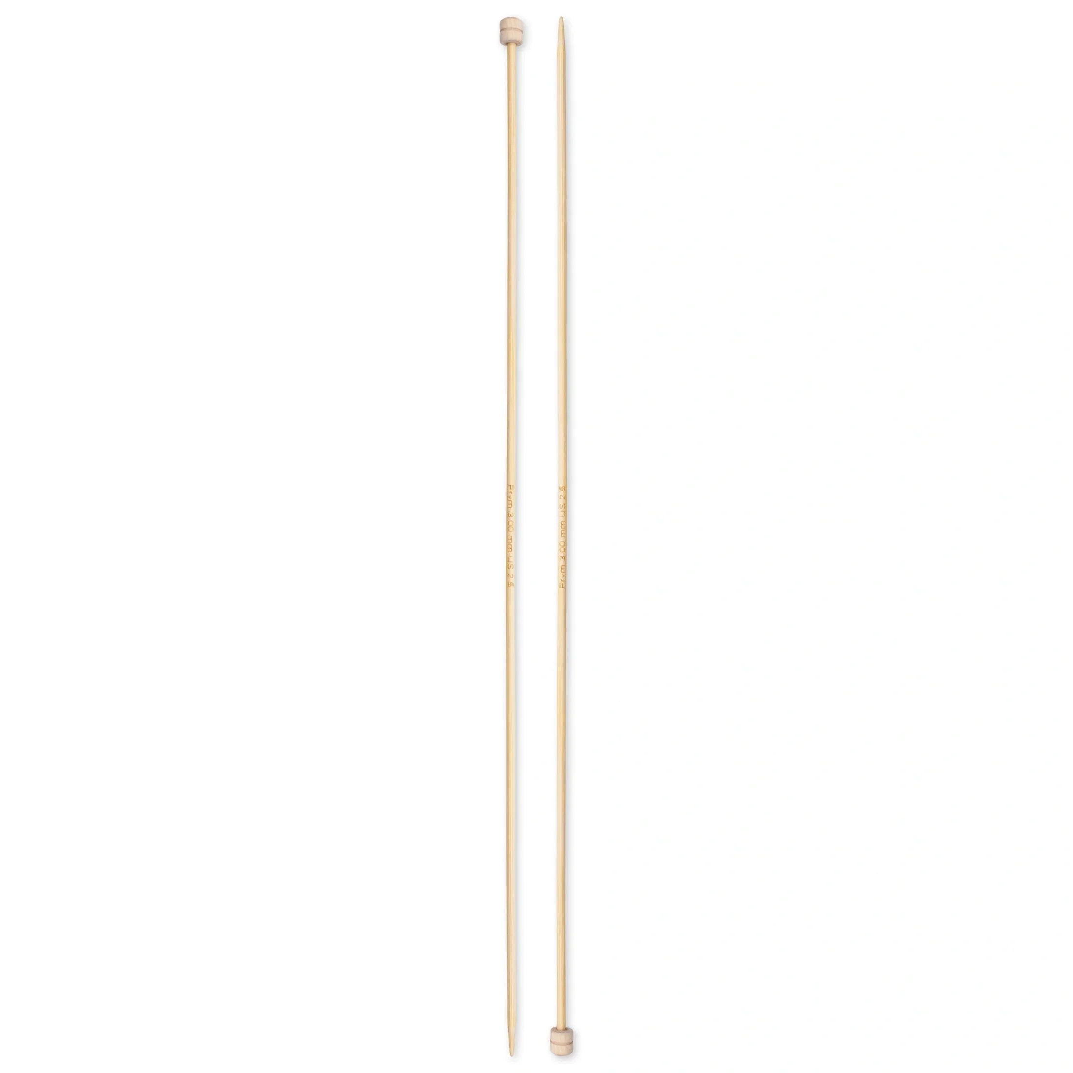 13" Single Point Knitting Needles, Bamboo - Image 7