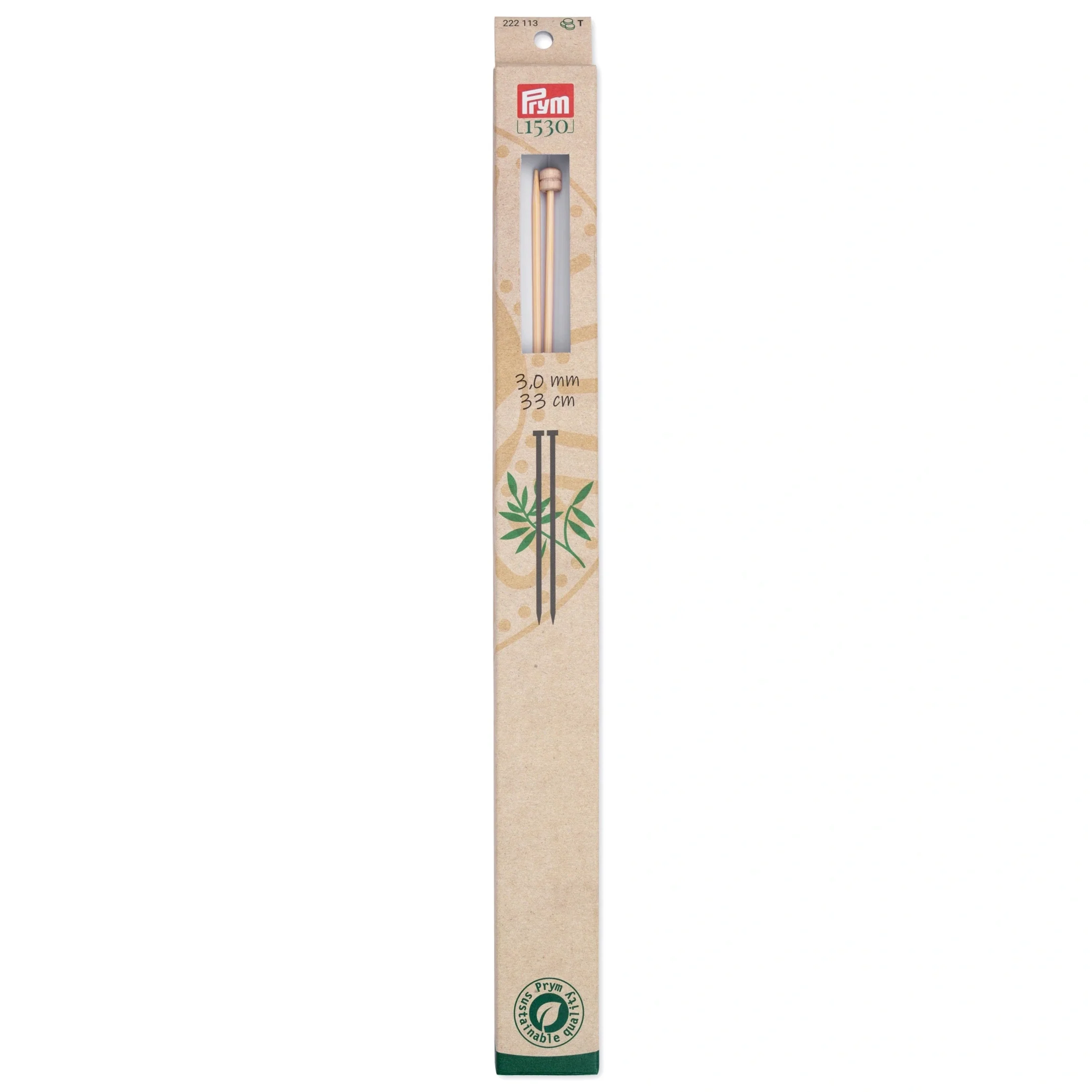 13" Single Point Knitting Needles, Bamboo - Image 8