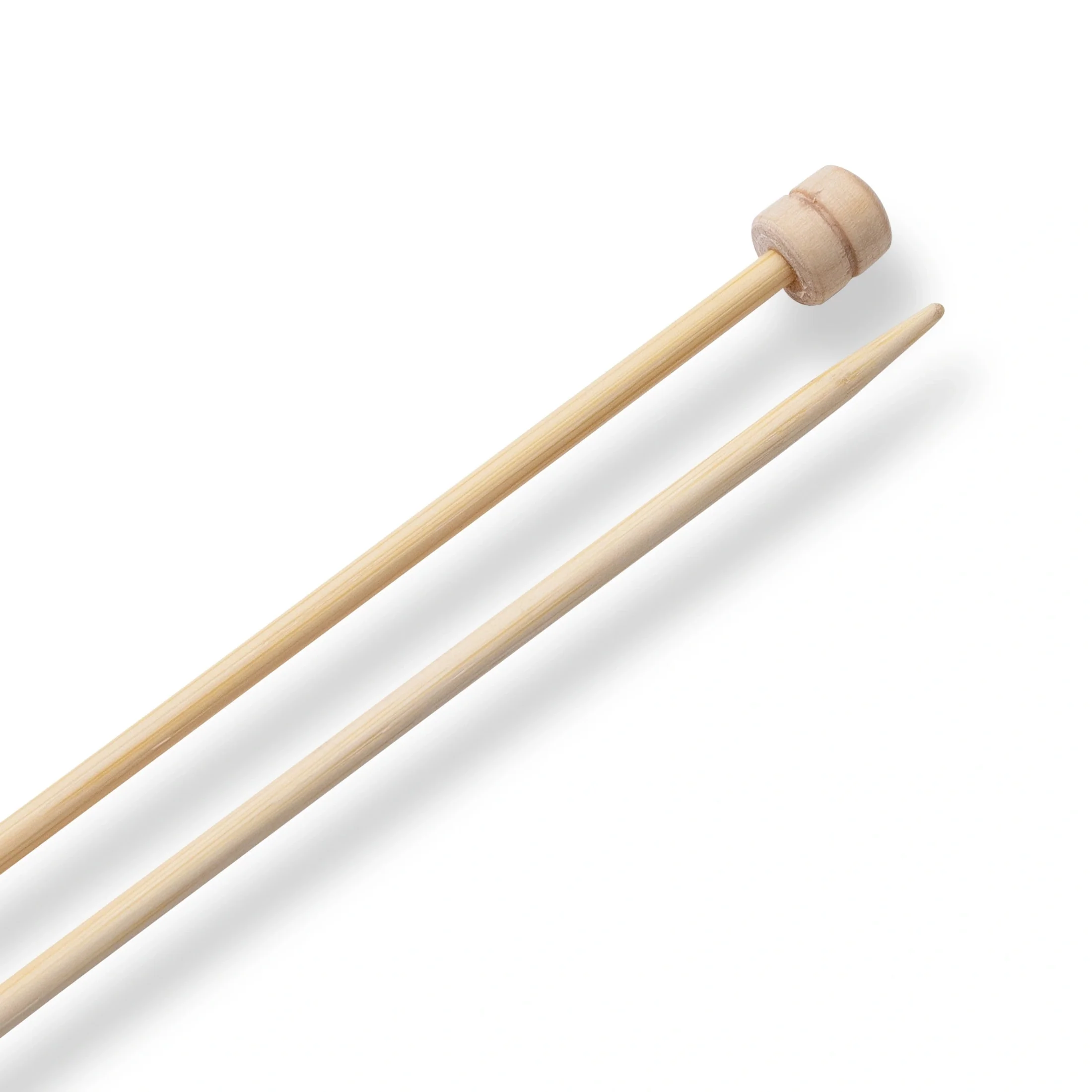 13" Single Point Knitting Needles, Bamboo - Image 9