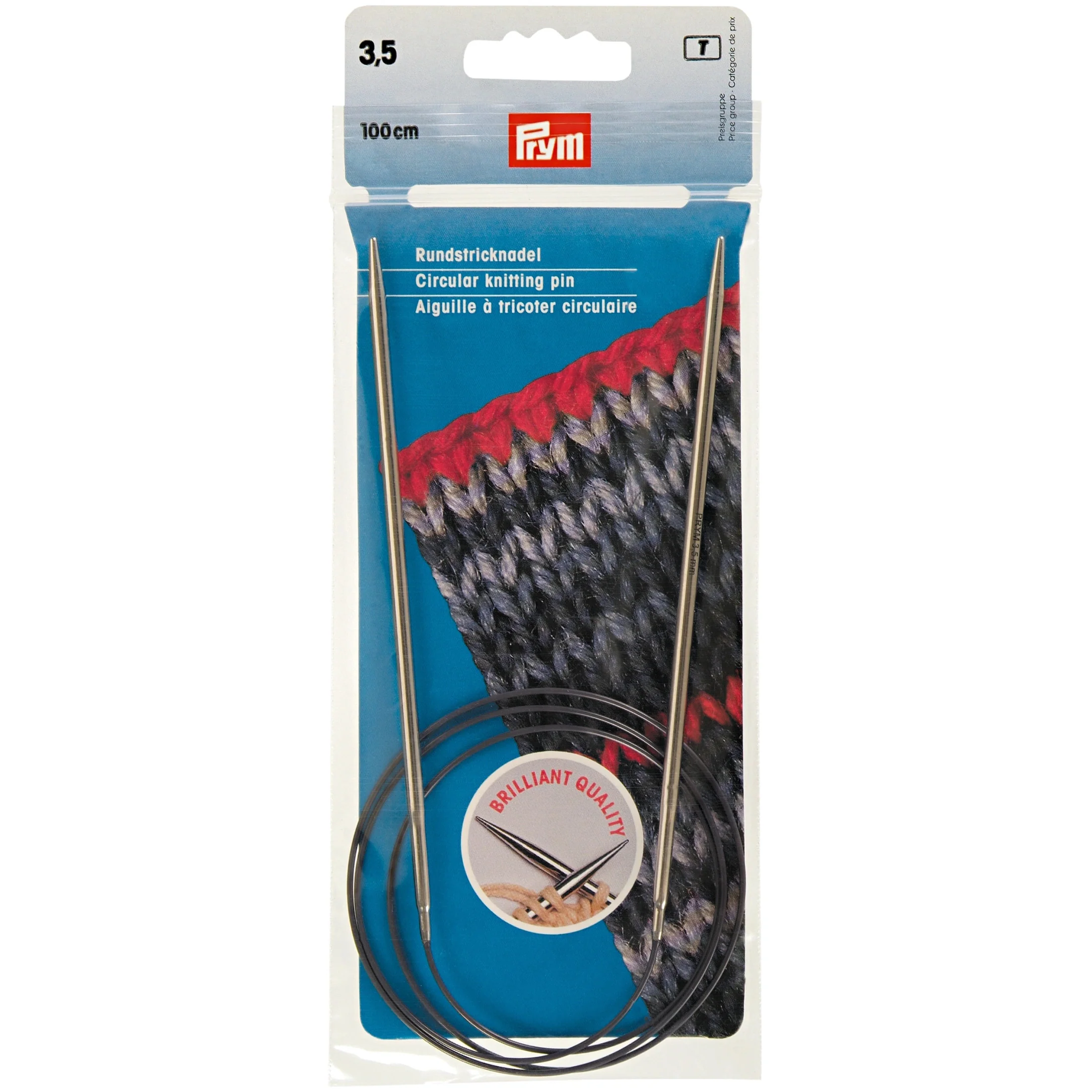 40" Circular Knitting Needles, Brass - Image 4
