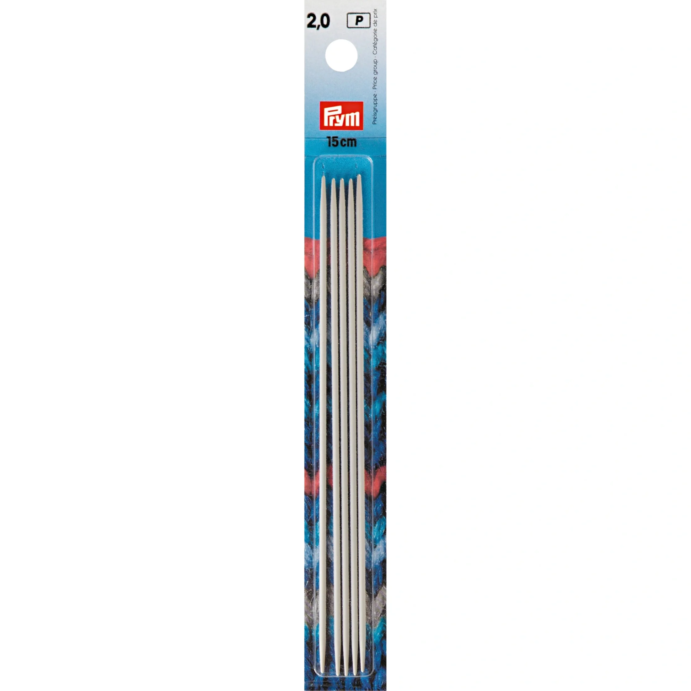 6" Double Point Knitting Needles, Aluminum - Image 2