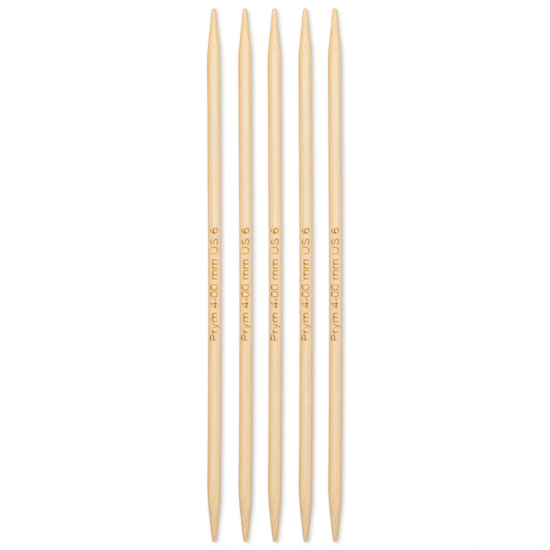 6" Double Point Knitting Needles, Bamboo - Image 13