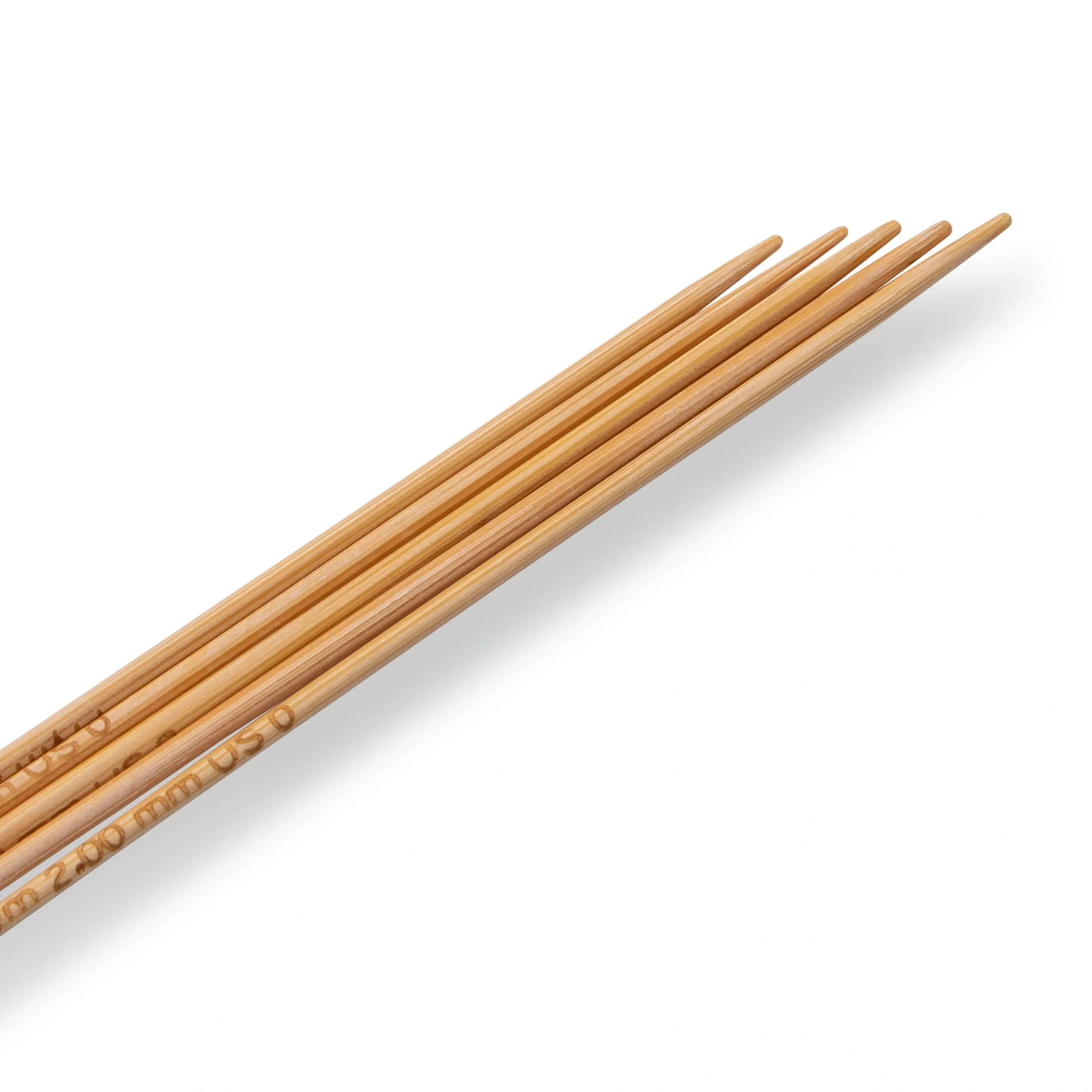 6" Double Point Knitting Needles, Bamboo - Image 3