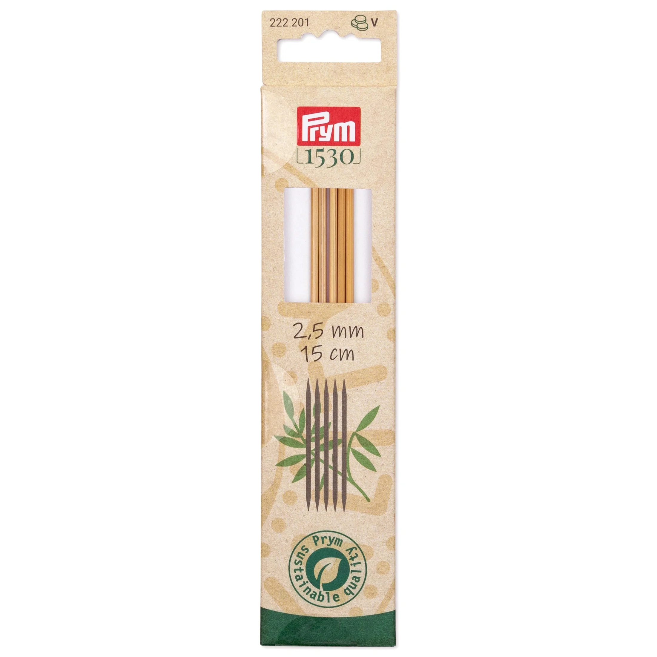 6" Double Point Knitting Needles, Bamboo - Image 5
