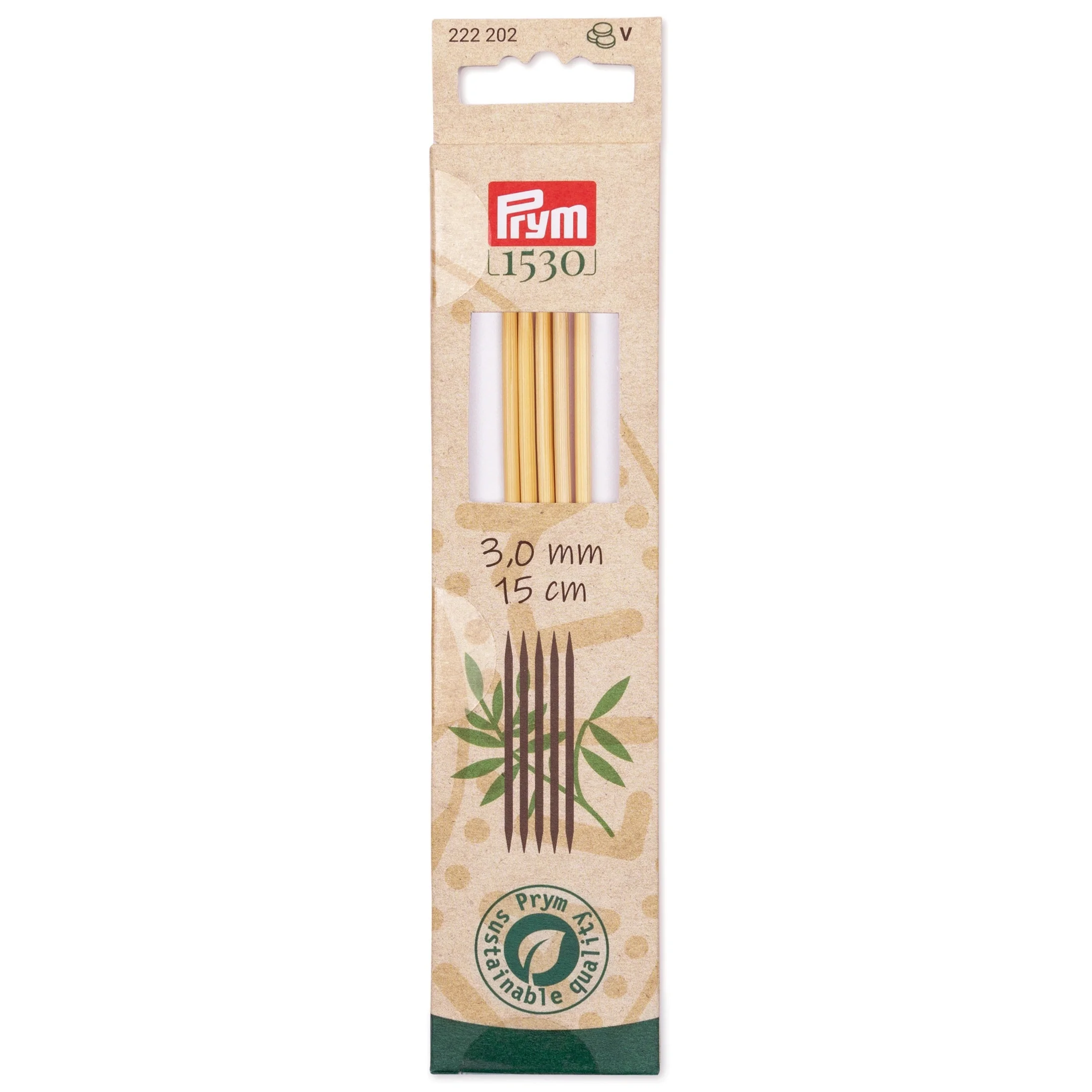 6" Double Point Knitting Needles, Bamboo - Image 8