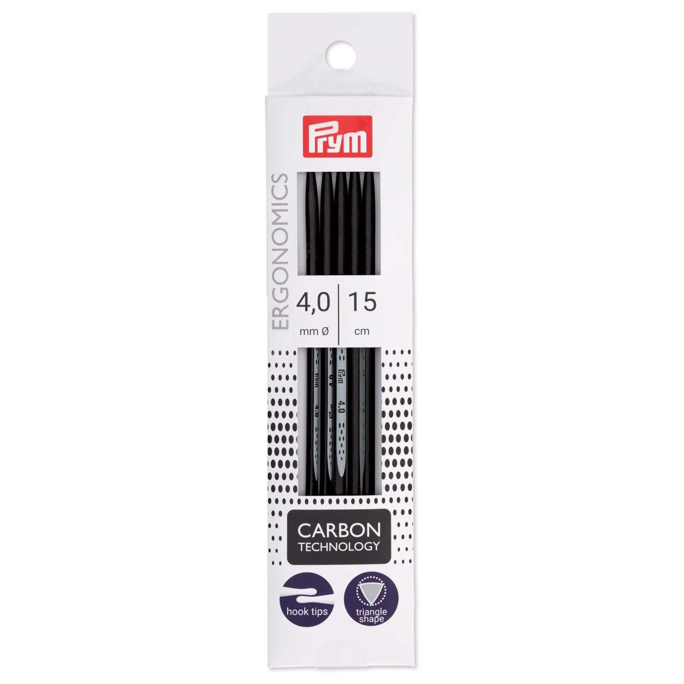 6" Ergonomic Double Point Knitting Needles, Carbon - Image 11
