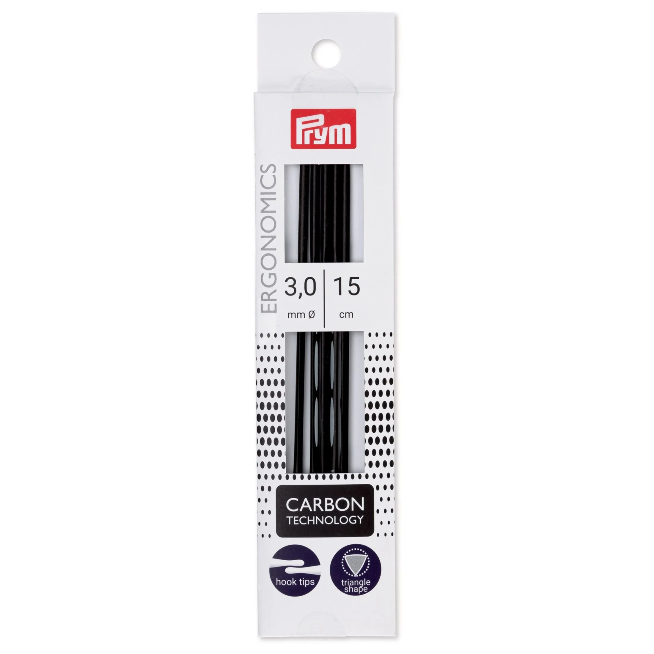 6" Ergonomic Double Point Knitting Needles, Carbon - Image 5