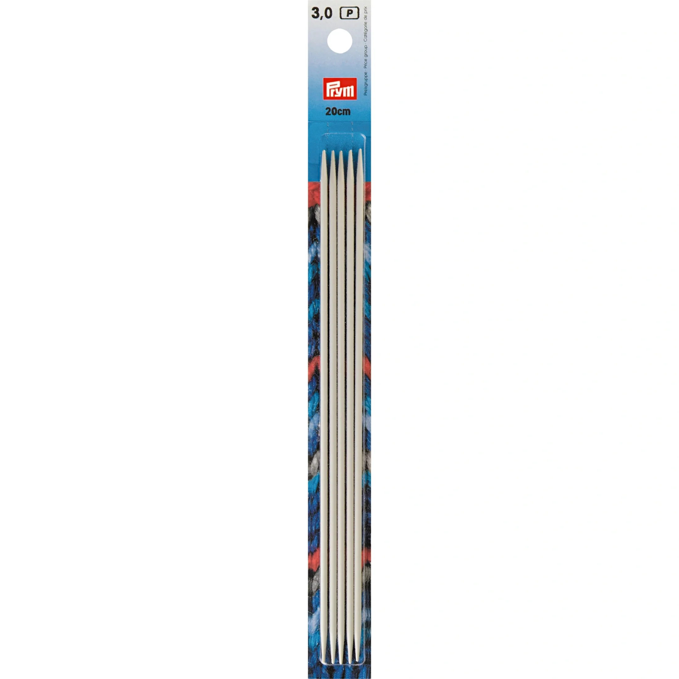 8" Double Point Knitting Needles, Aluminum - Image 3
