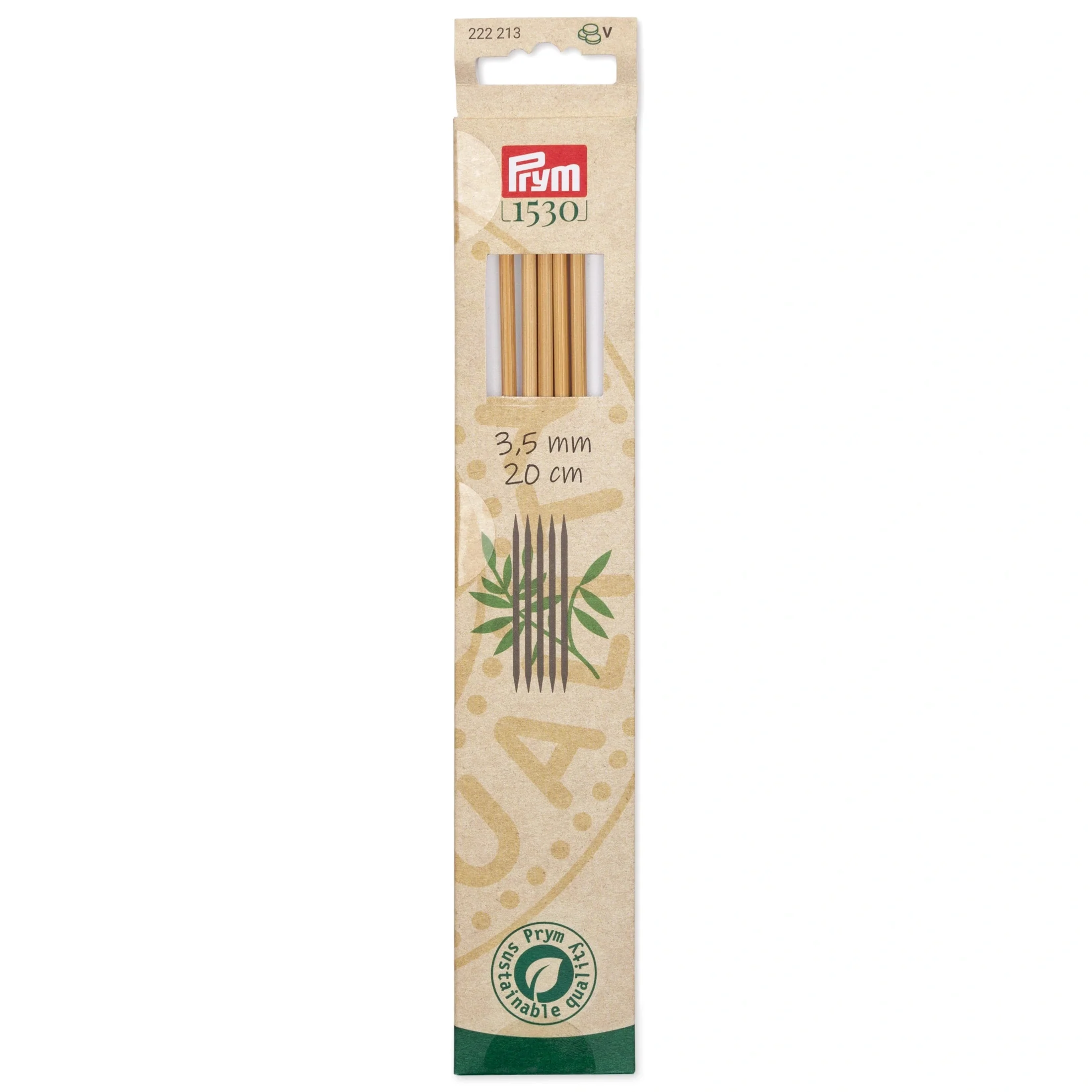 8" Double Point Knitting Needles, Bamboo - Image 11