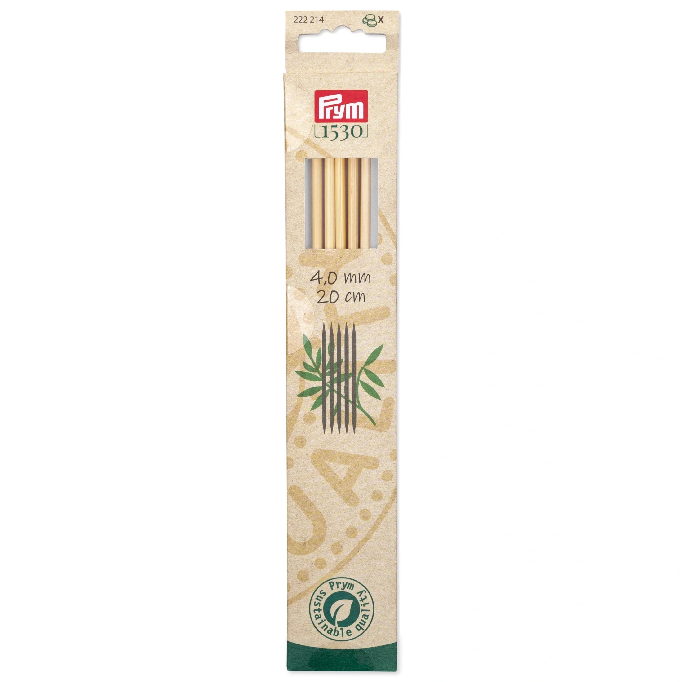 8" Double Point Knitting Needles, Bamboo - Image 14