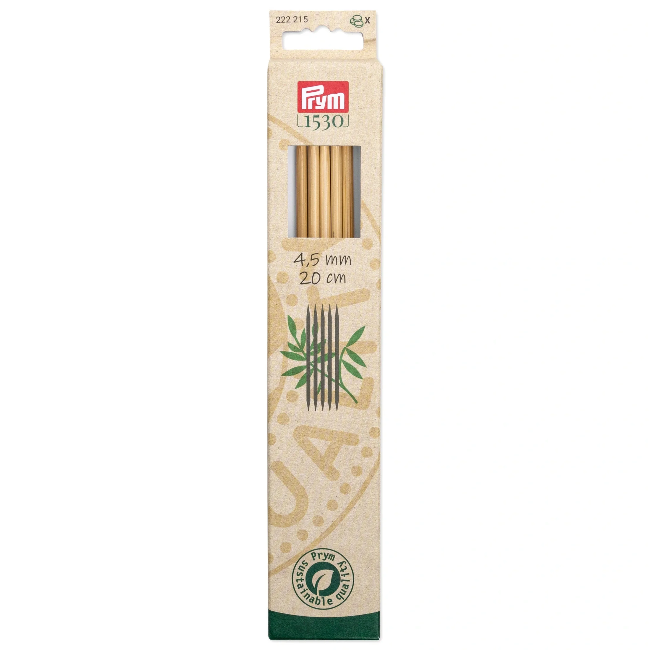 8" Double Point Knitting Needles, Bamboo - Image 17