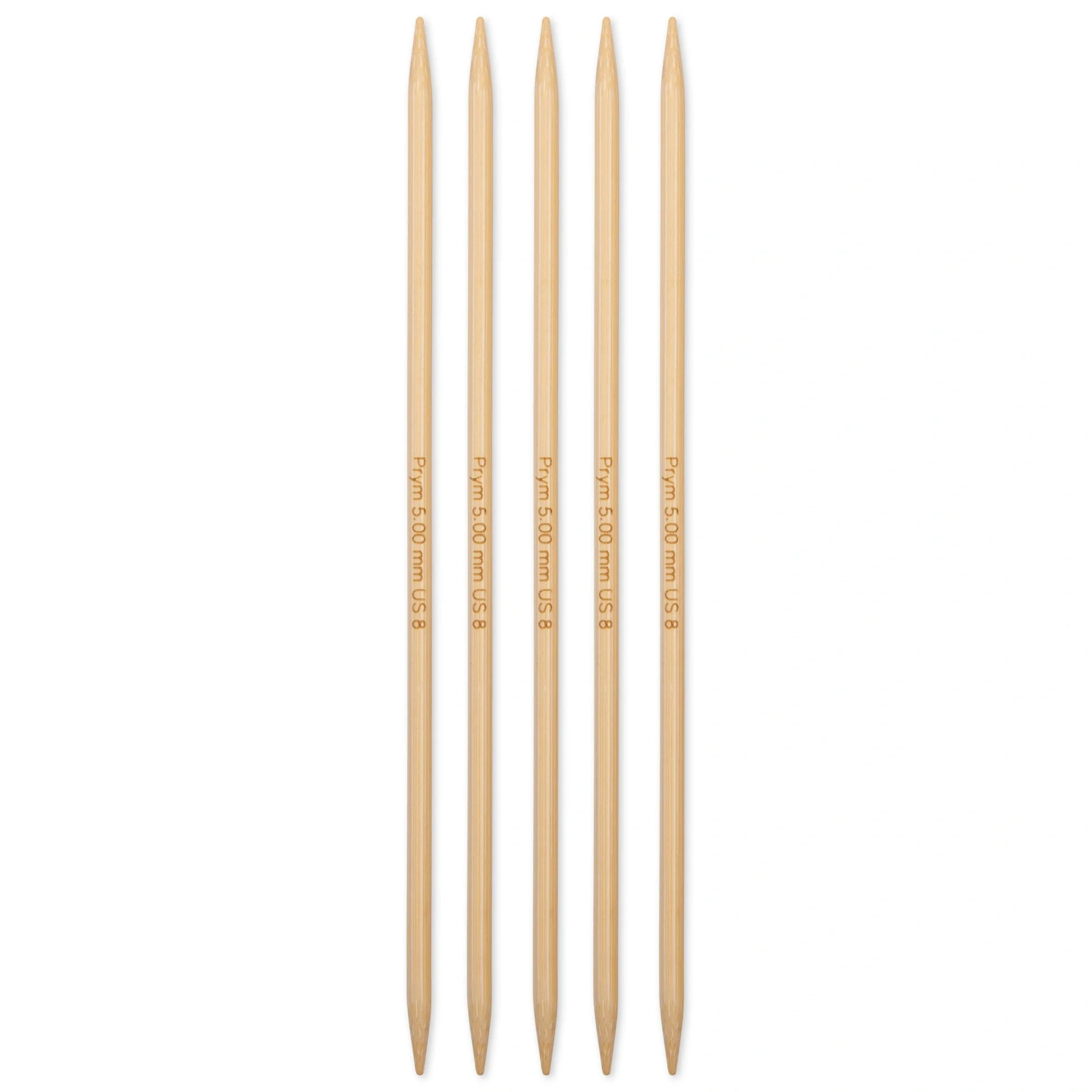 8" Double Point Knitting Needles, Bamboo - Image 19