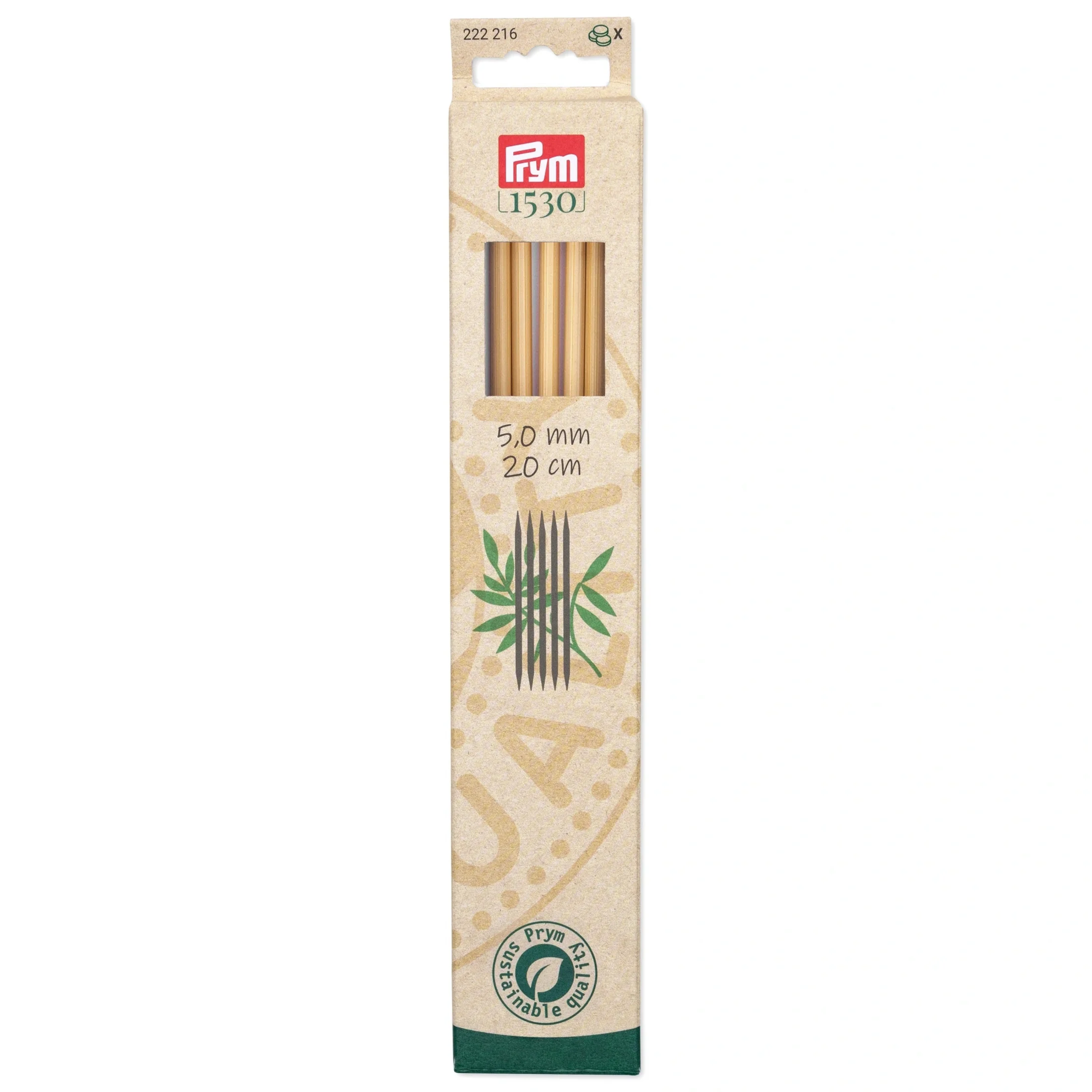 8" Double Point Knitting Needles, Bamboo - Image 20