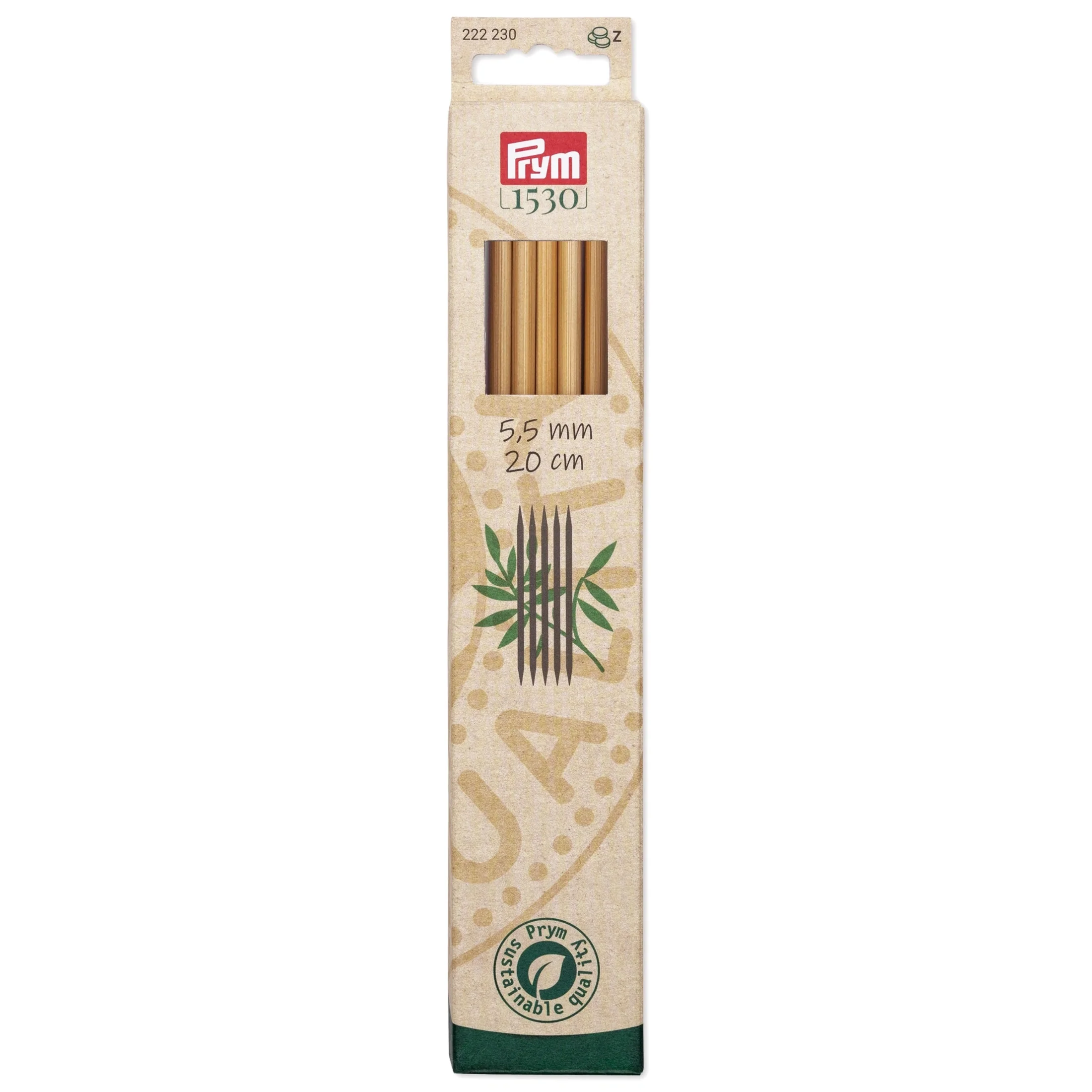 8" Double Point Knitting Needles, Bamboo - Image 23