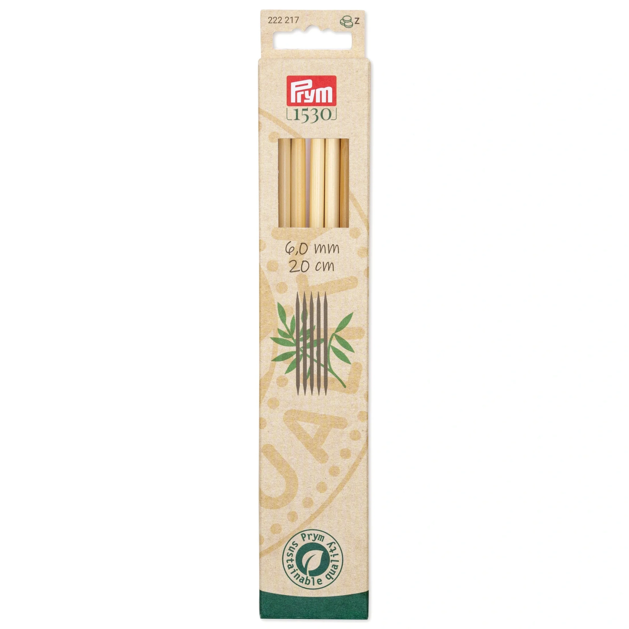 8" Double Point Knitting Needles, Bamboo - Image 26