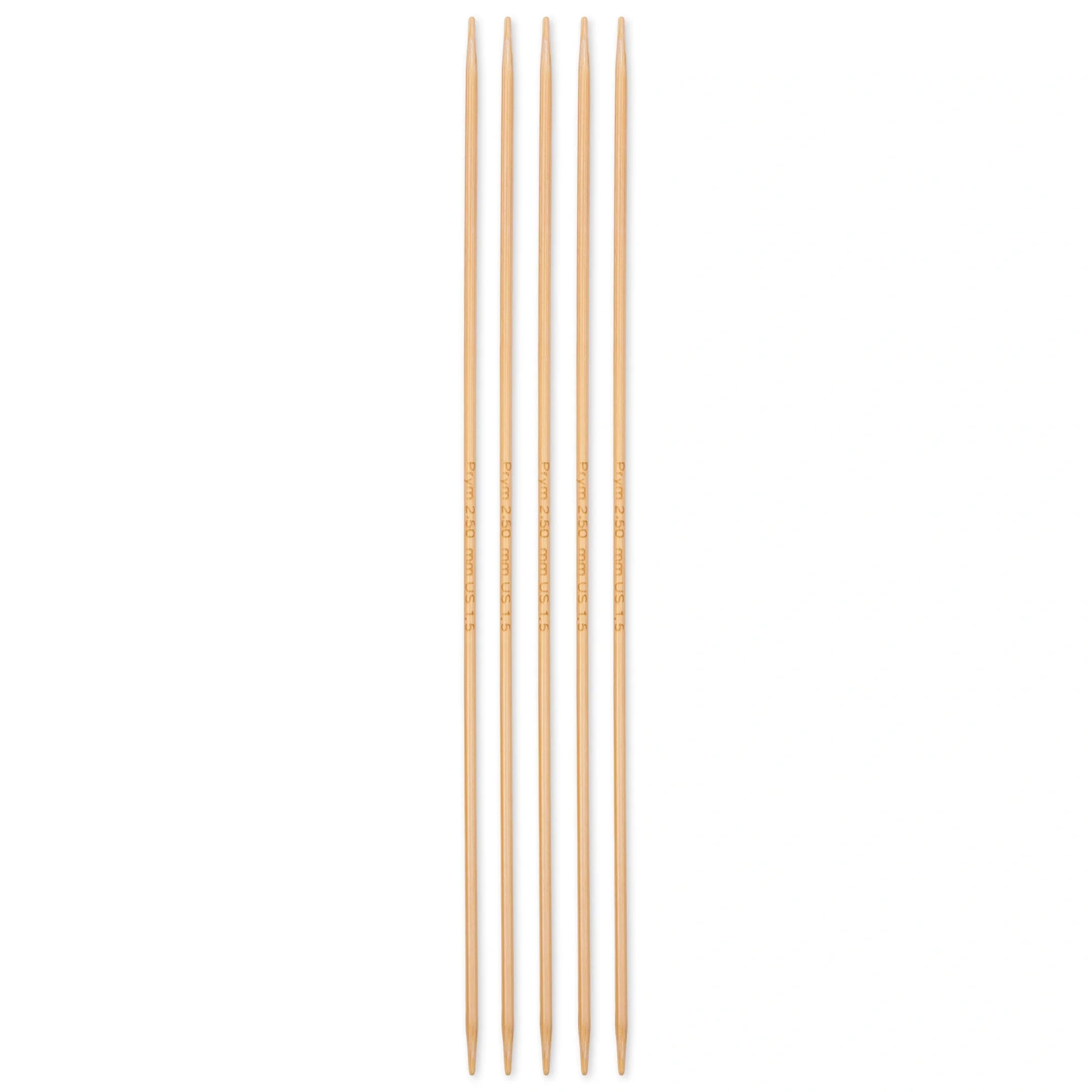 8" Double Point Knitting Needles, Bamboo - Image 4