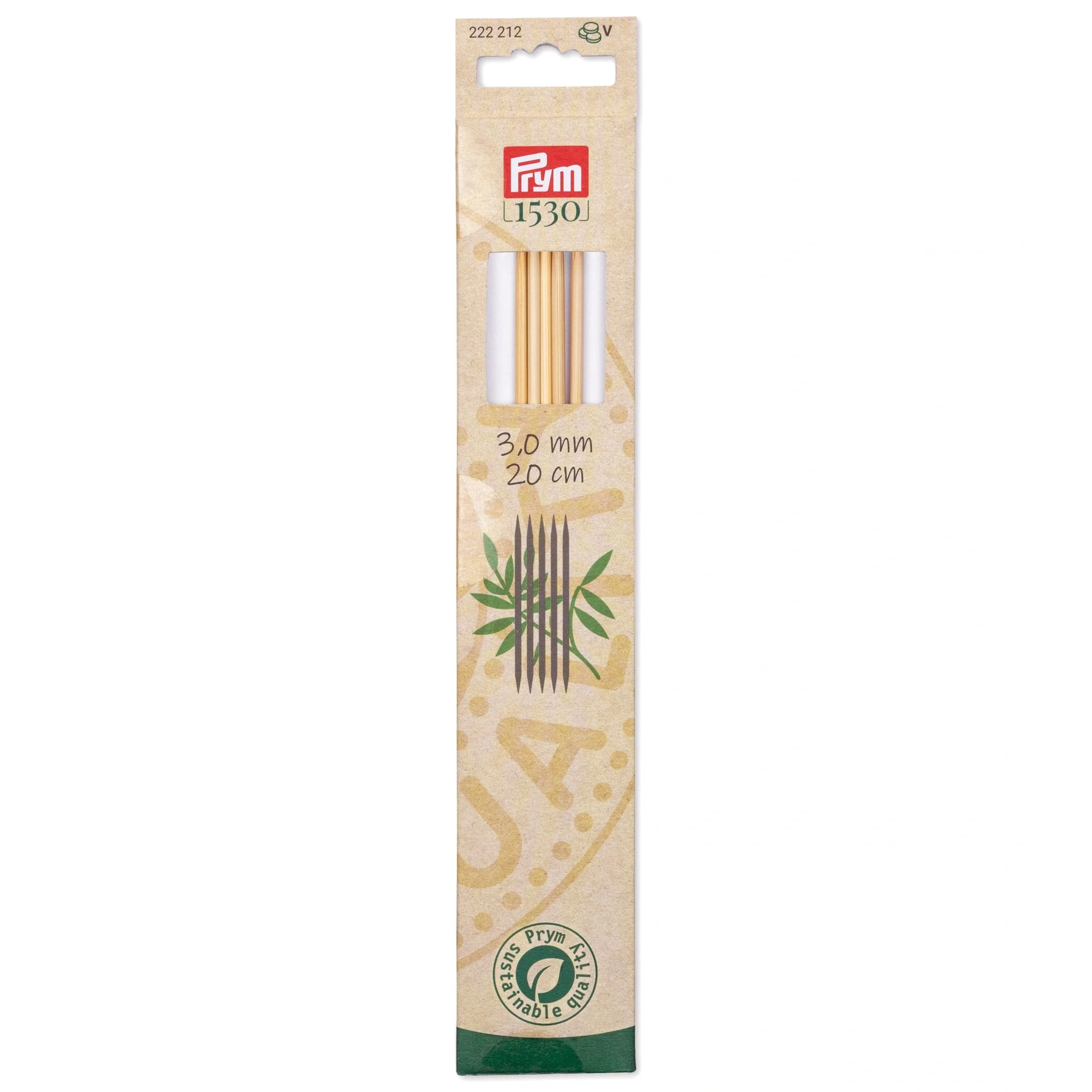 8" Double Point Knitting Needles, Bamboo - Image 8
