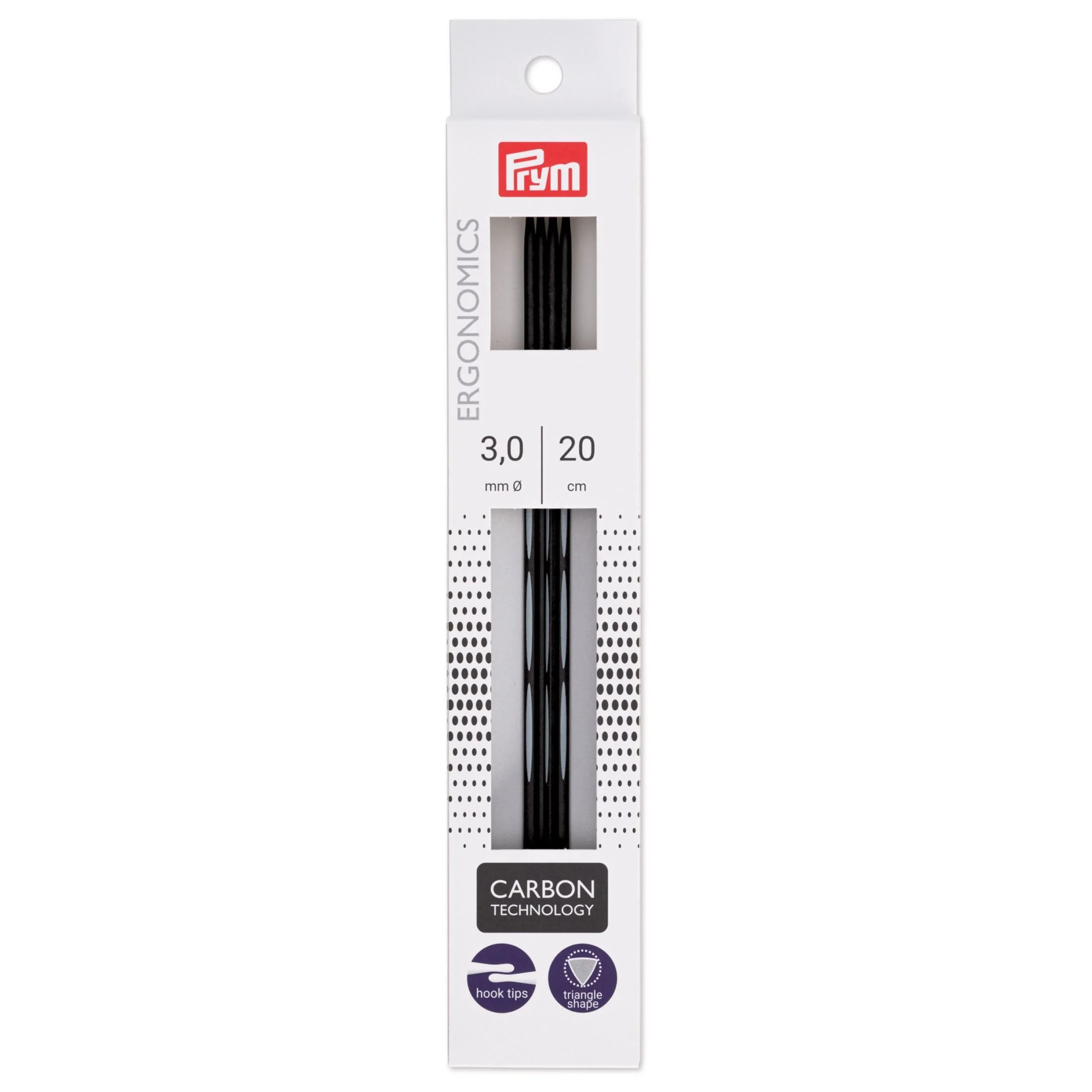 8" Ergonomic Double Point Knitting Needles, Carbon - Image 8