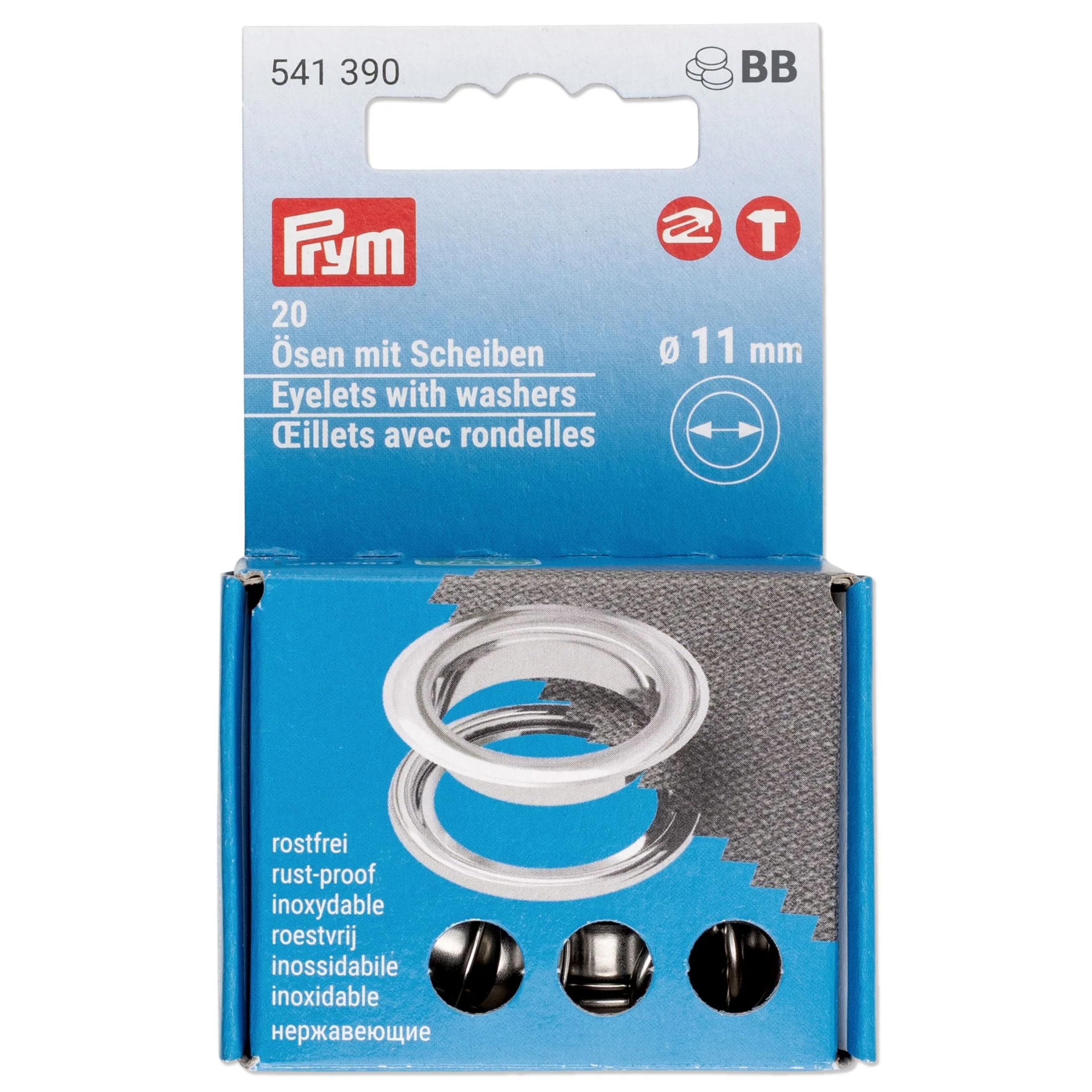 Eyelets With Washers 11 mm 20 pc Refill