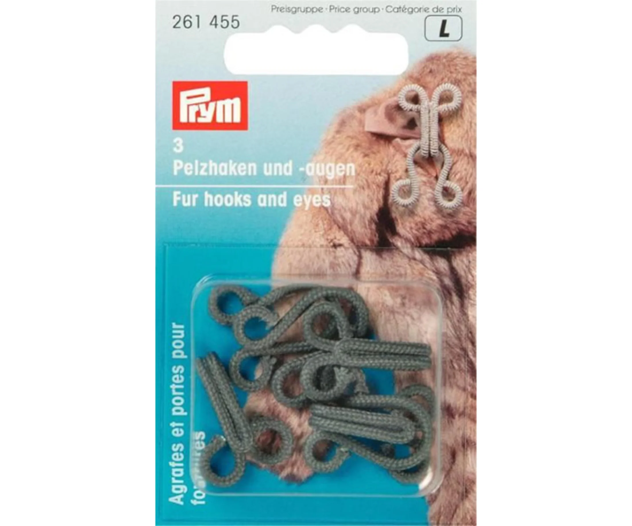 Fur Hooks & Eyes, 3 PC