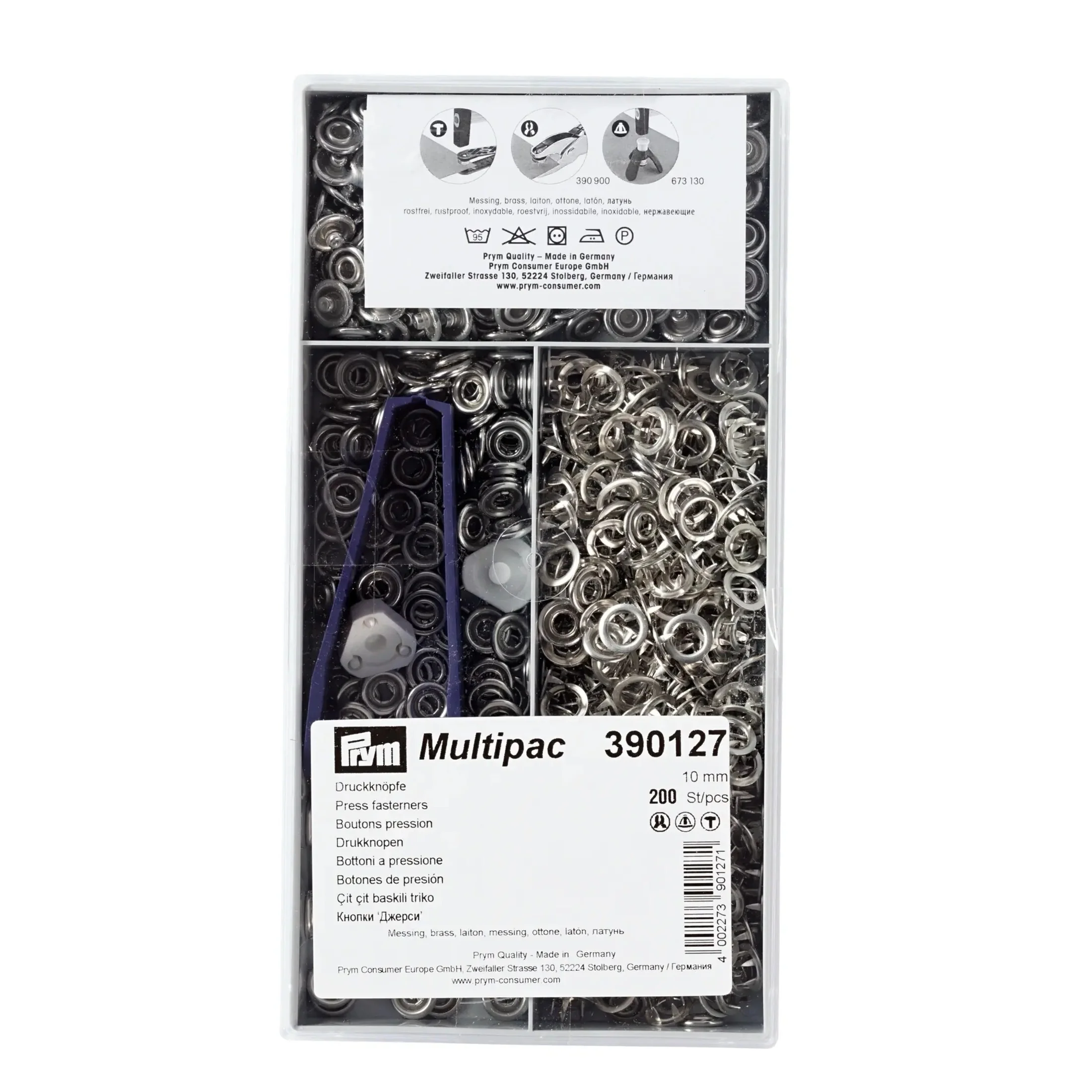 Non-sew snap fasteners "Jersey" 10 mm - Image 4
