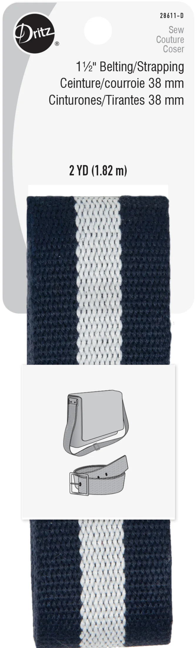 1-1/2" Polypro Belting & Strapping, 2 yd - Image 12