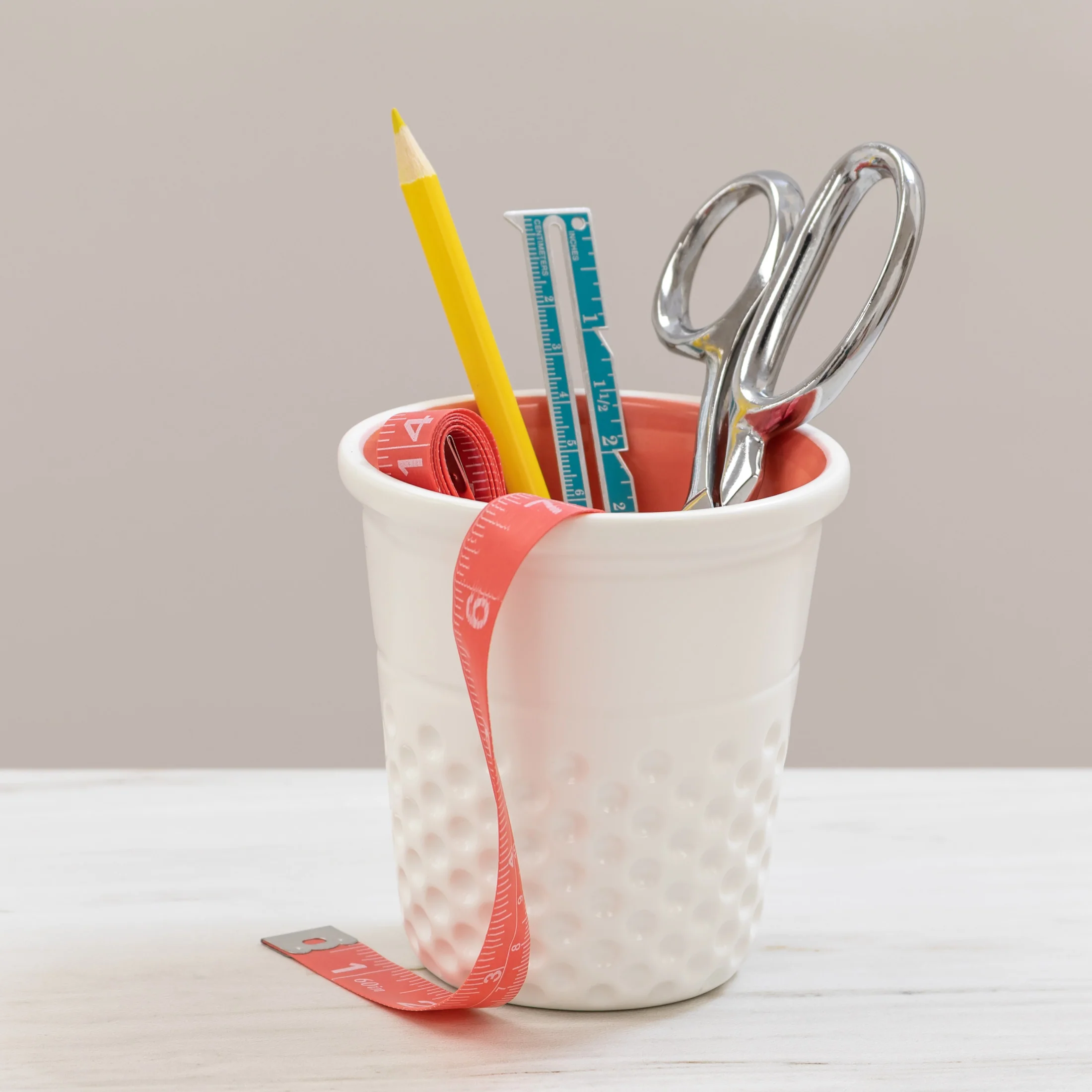 Novelty Ceramic Thimble Container - Image 4