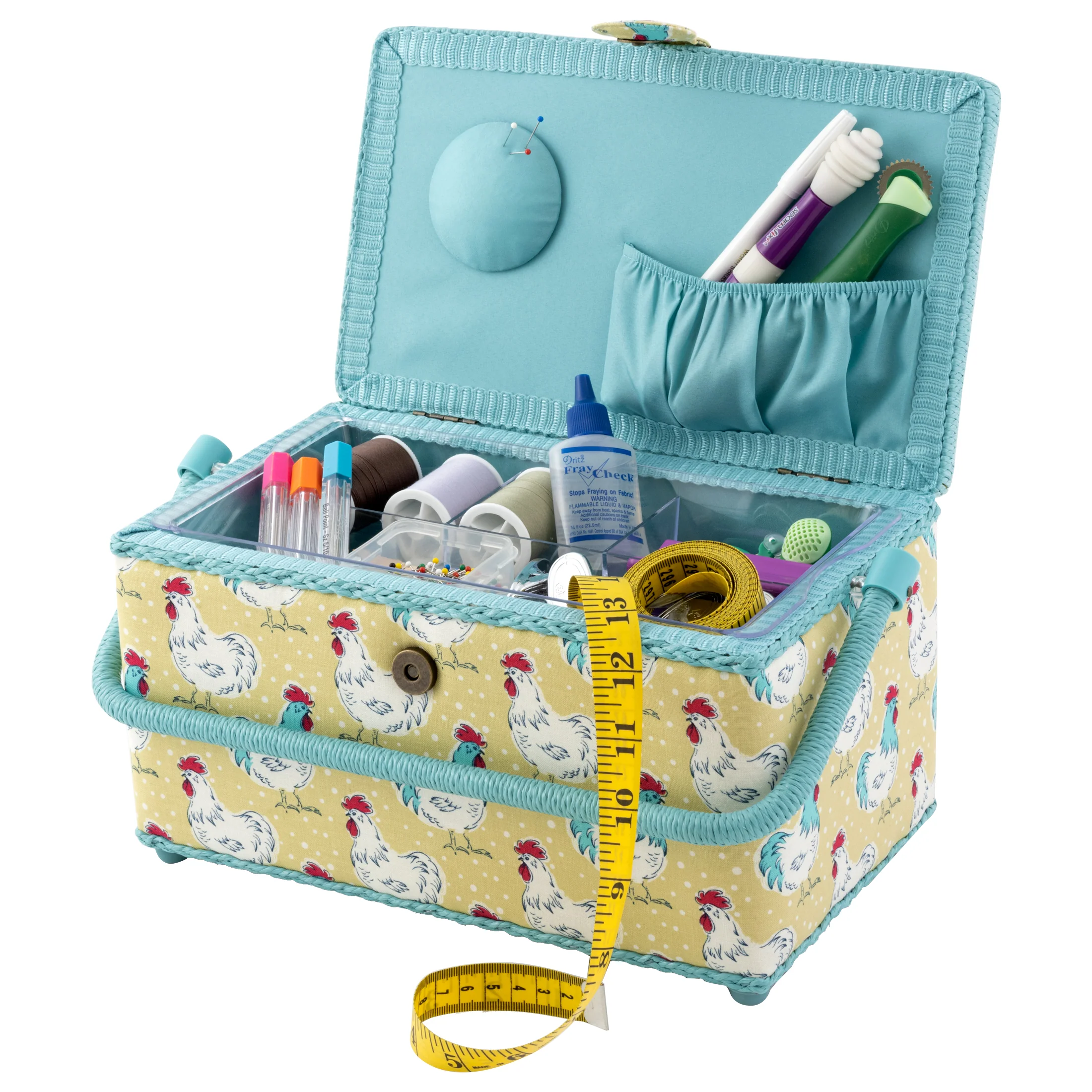 Rectangular Sewing Basket, Medium - Image 3